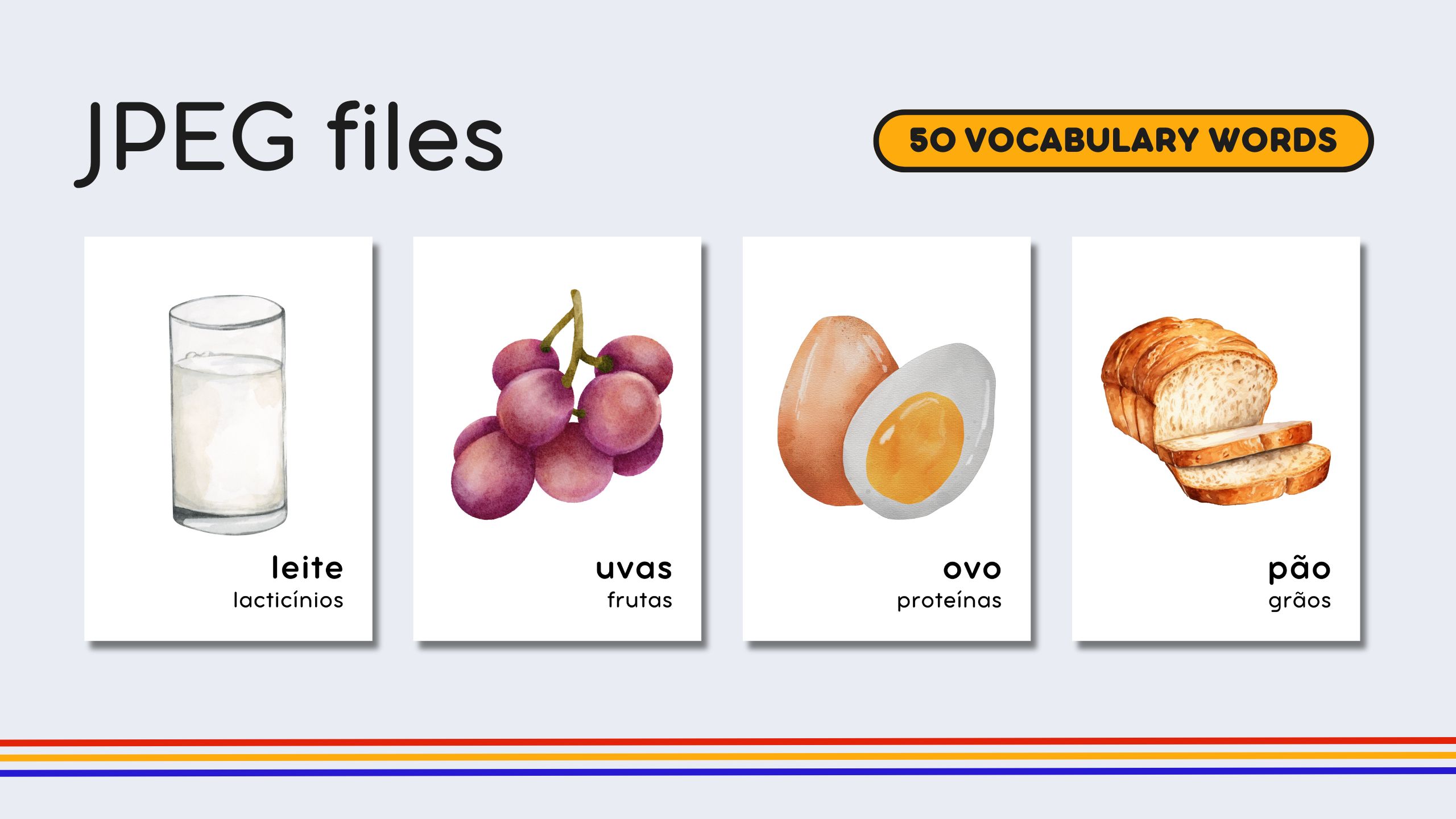 Portuguese Food Groups Flashcards