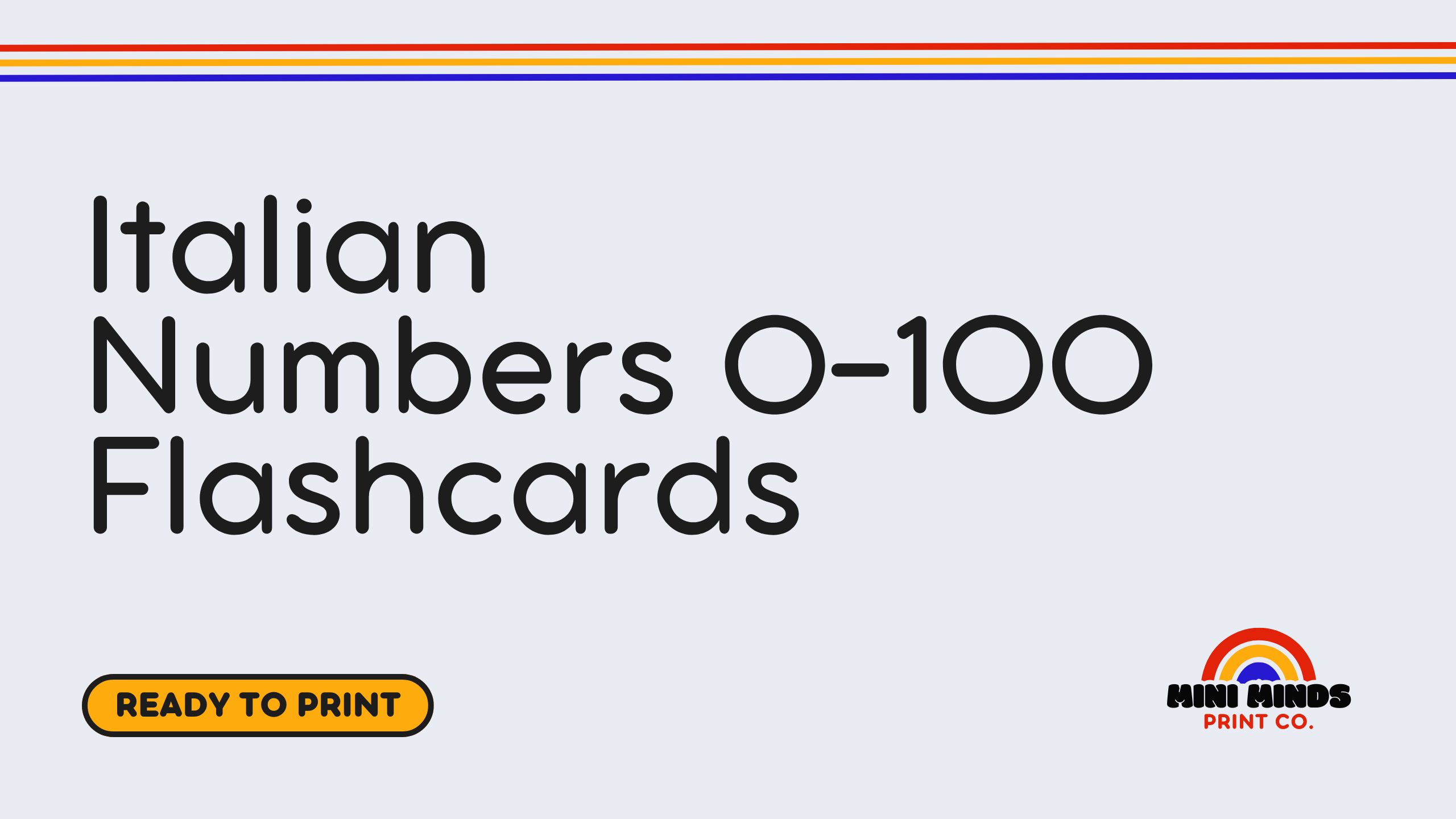 Italian Numbers 0-100 Flashcards