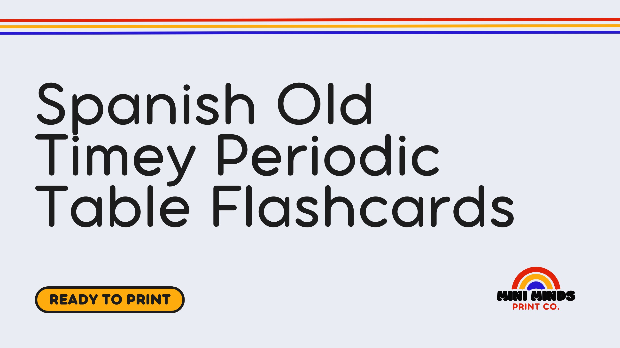 Spanish Old Timey Periodic Table Flashcards