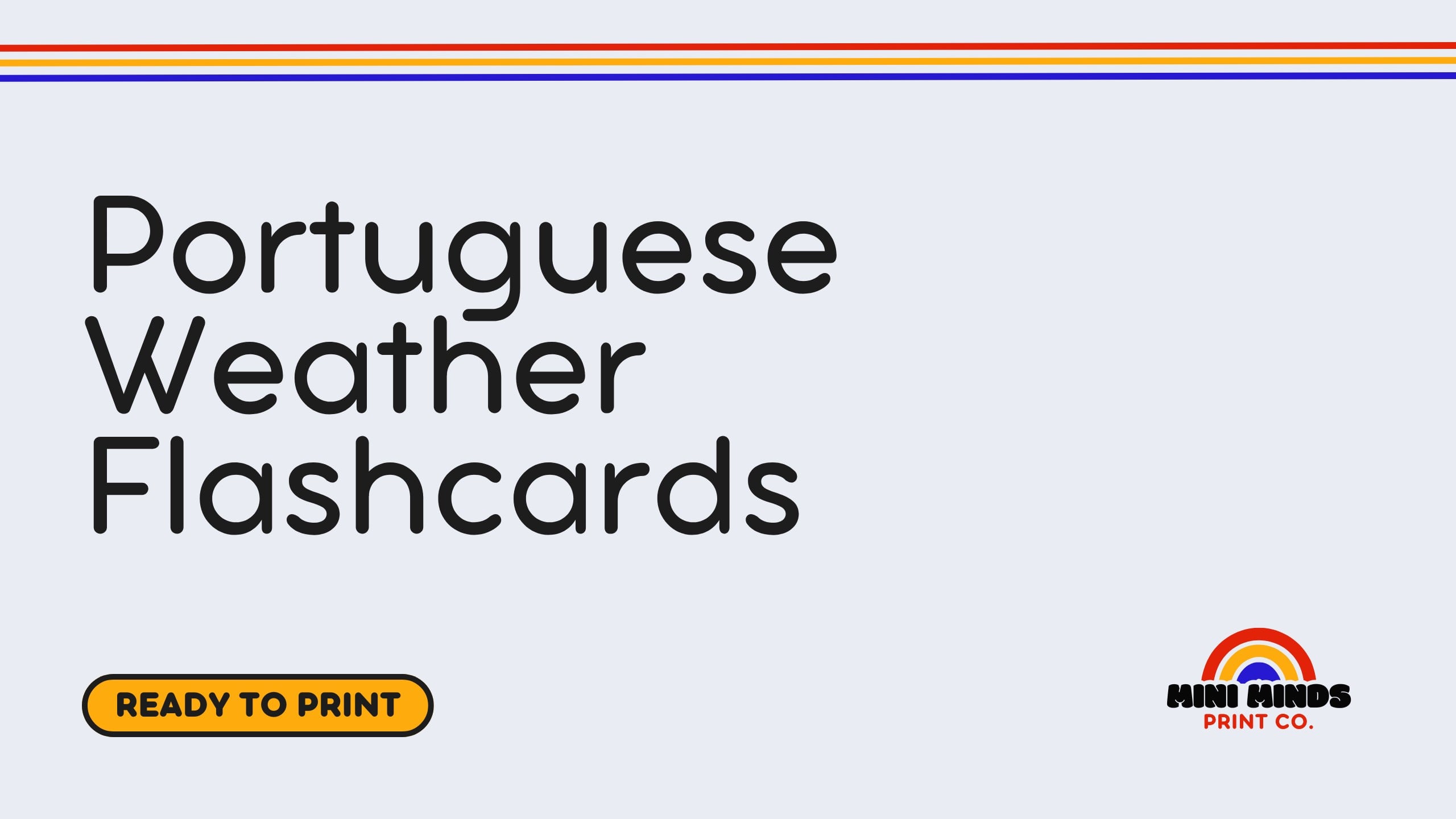 Portuguese Weather Flashcards