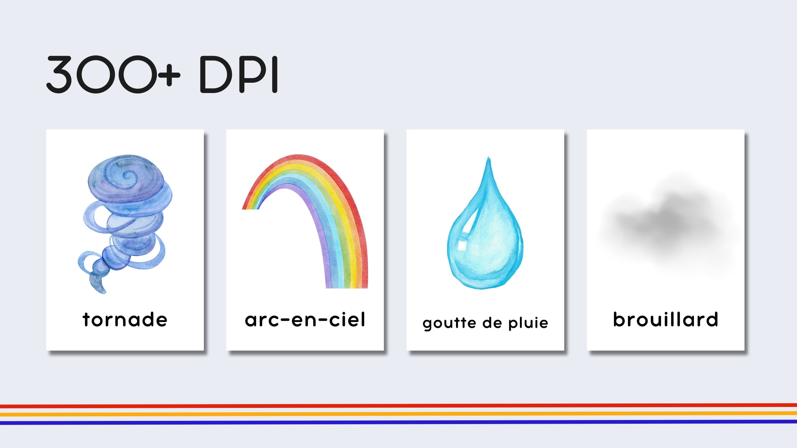 French Weather Flashcards