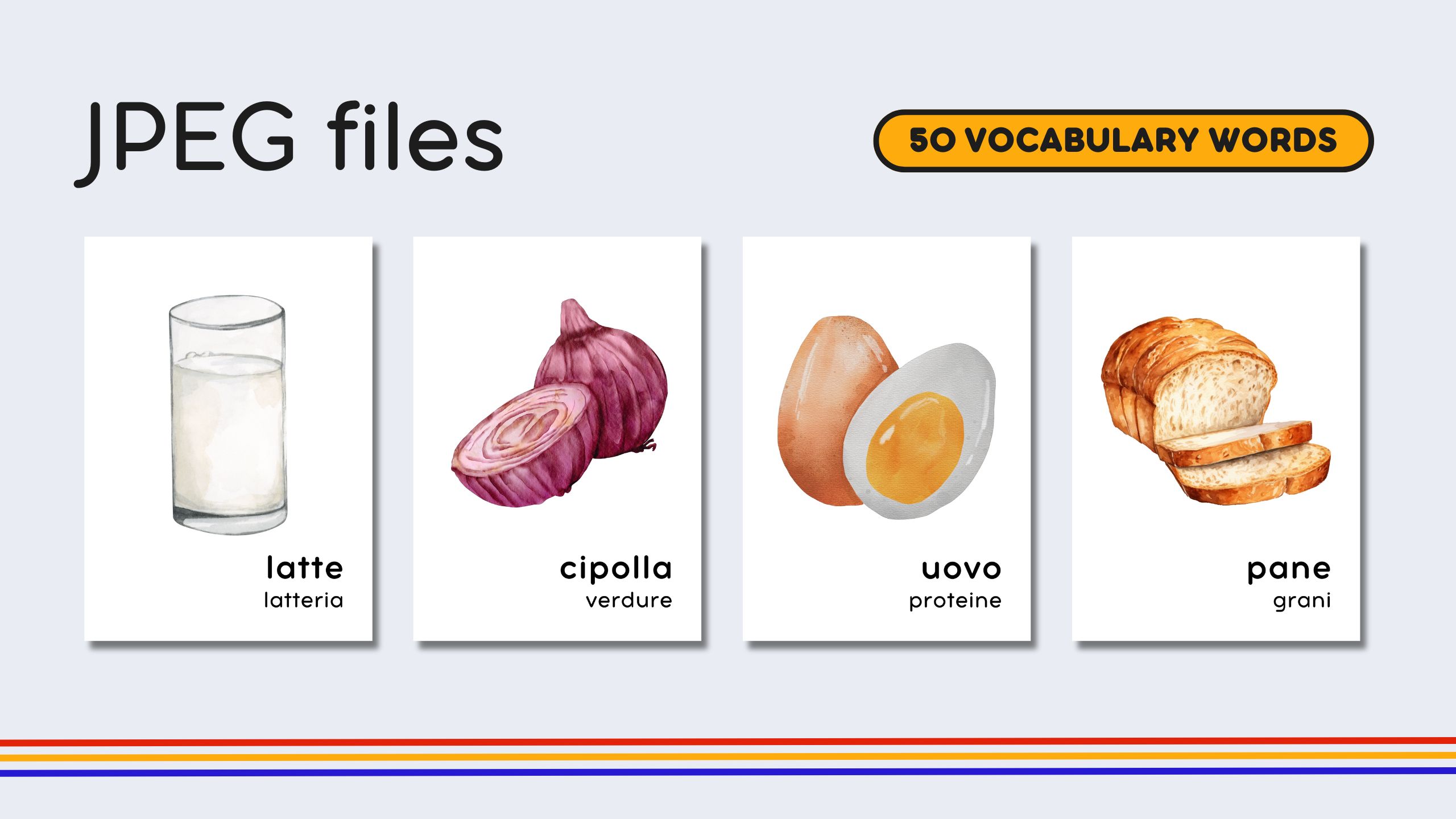 Italian Food Groups Flashcards