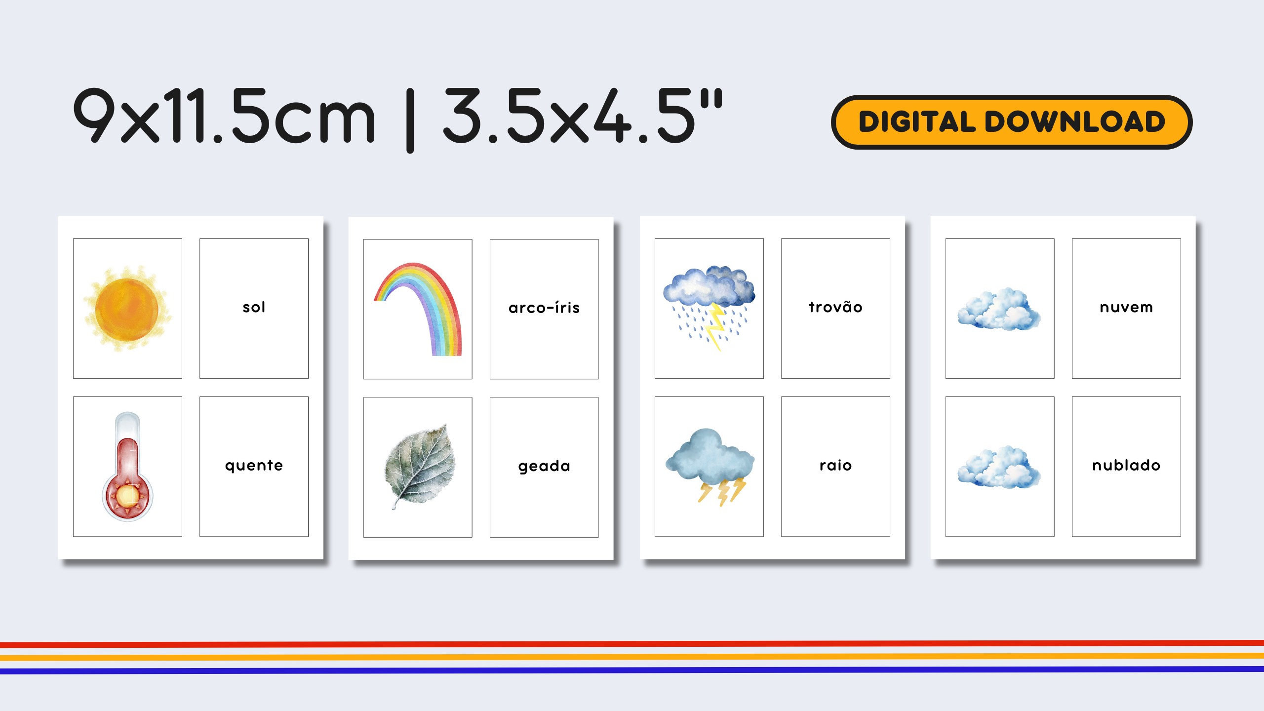 Portuguese Weather Flashcards