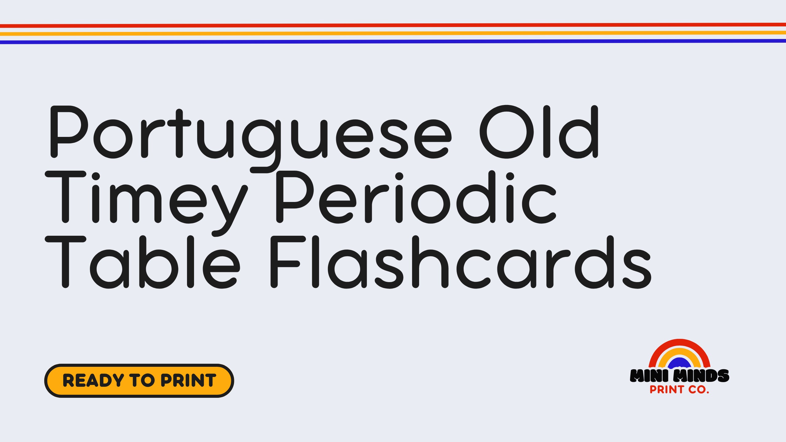 Portuguese Old Timey Periodic Table Flashcards
