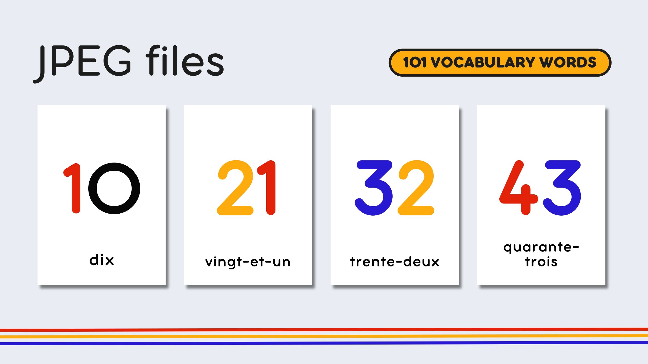 French Numbers 0-100 Flashcards