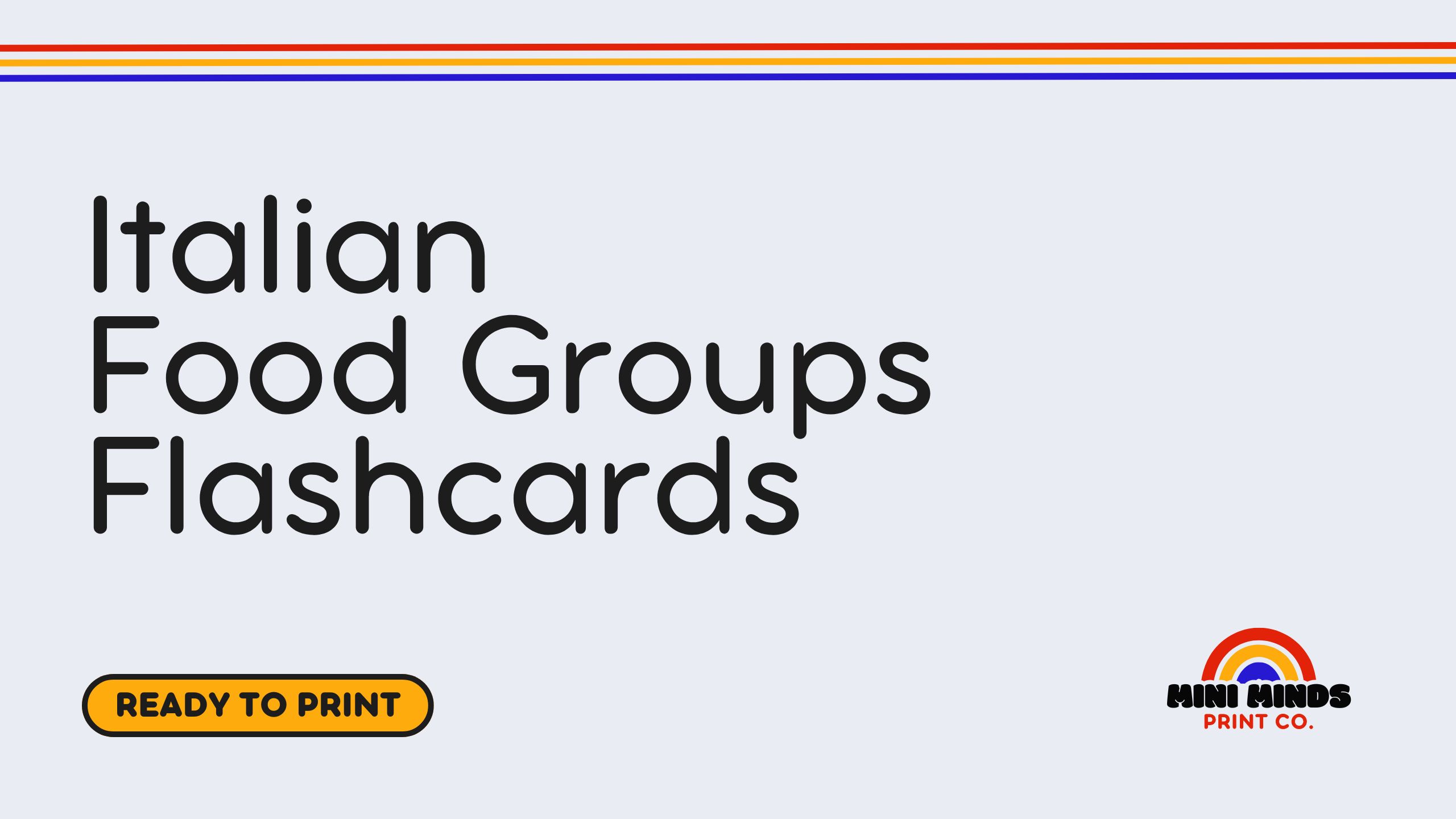 Italian Food Groups Flashcards