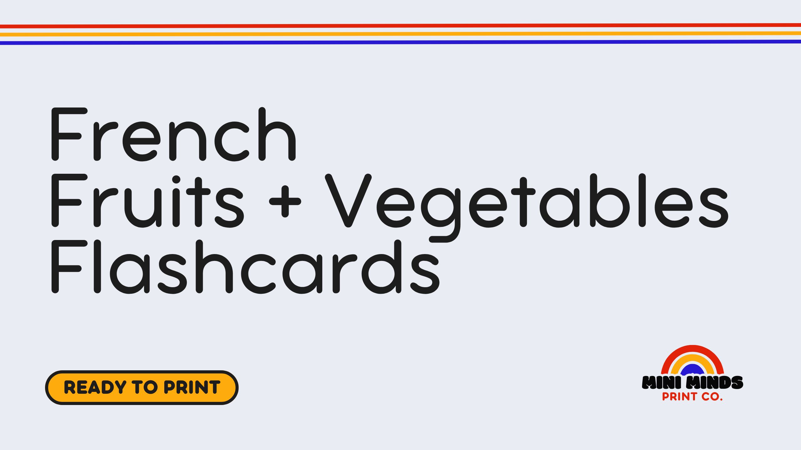 French Fruits + Vegetables Flashcards