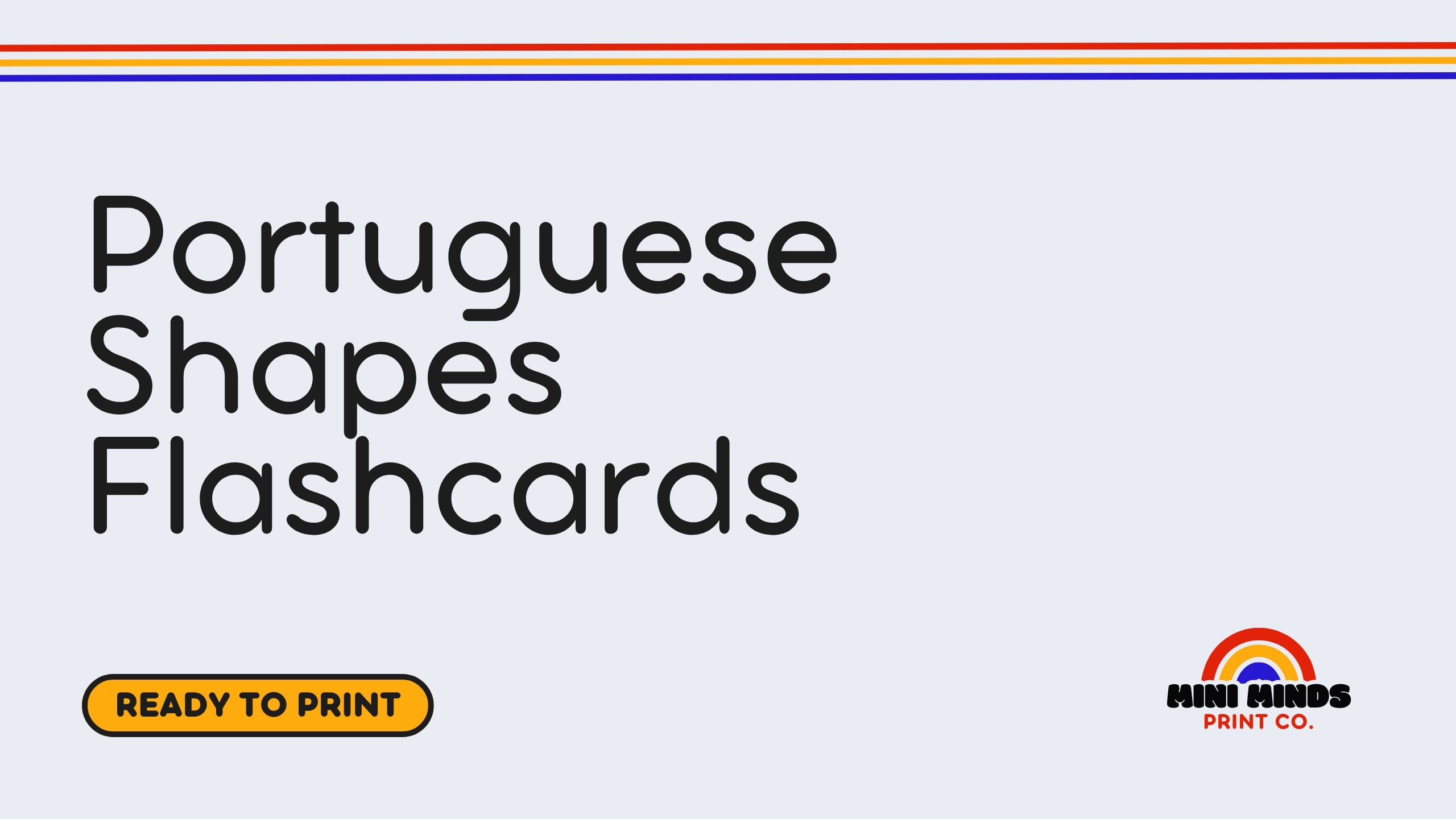 Portuguese Shapes Flashcards