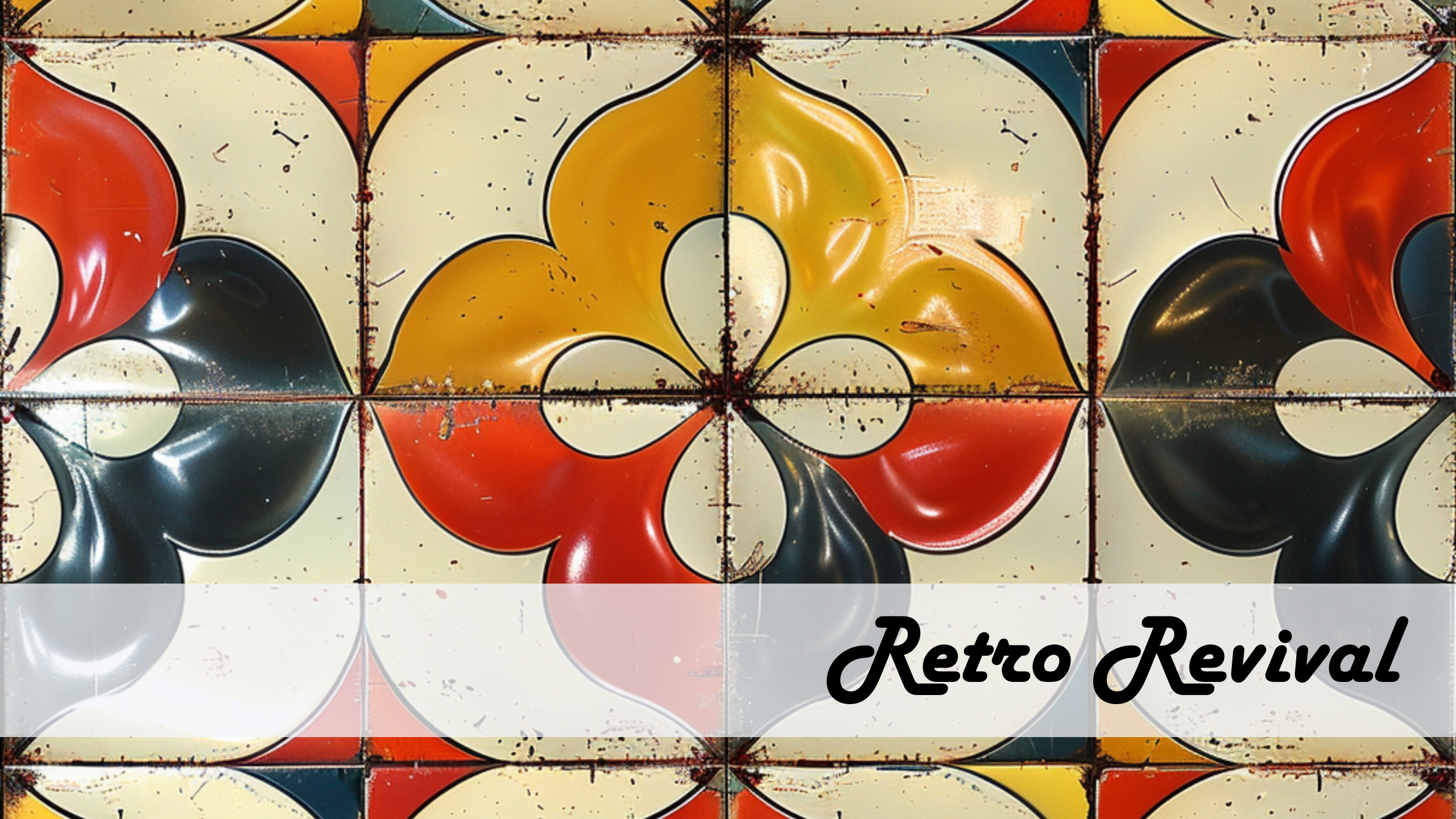 RETRO LINOLEUM Seamless Digital Paper Bundle