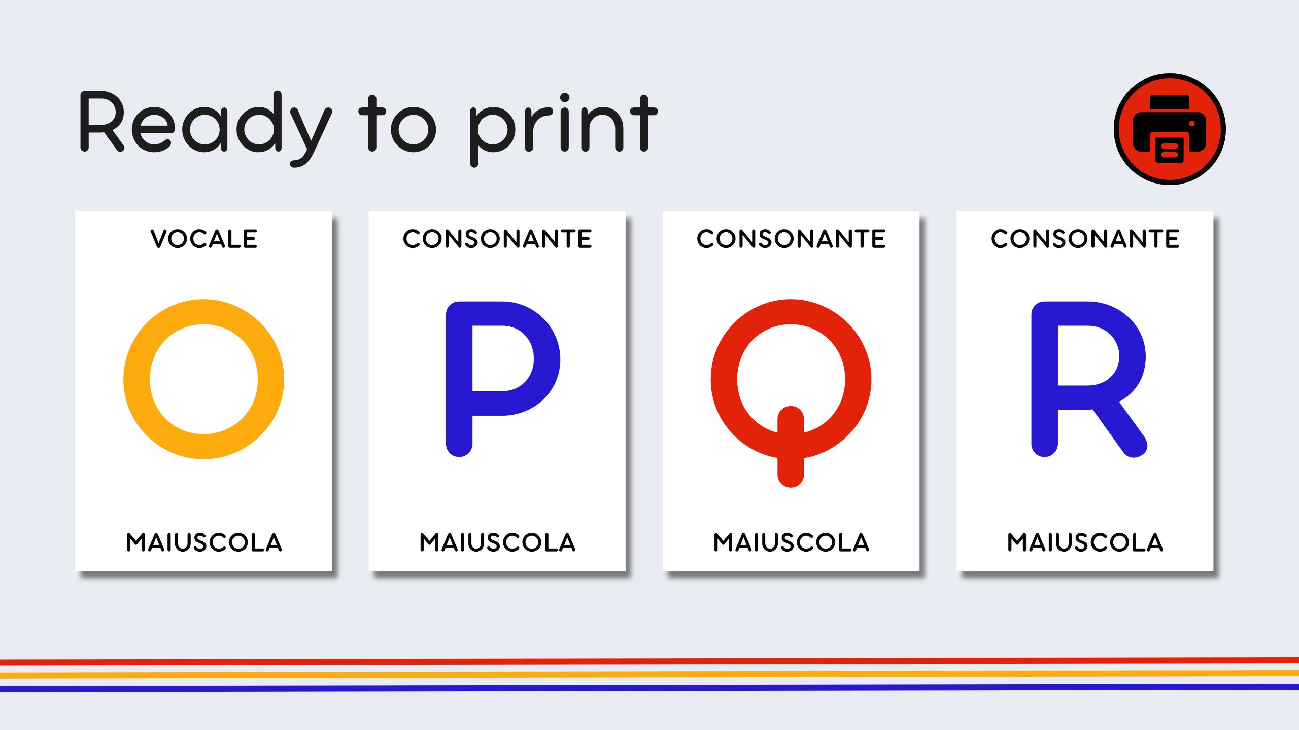Italian Alphabet Flashcards