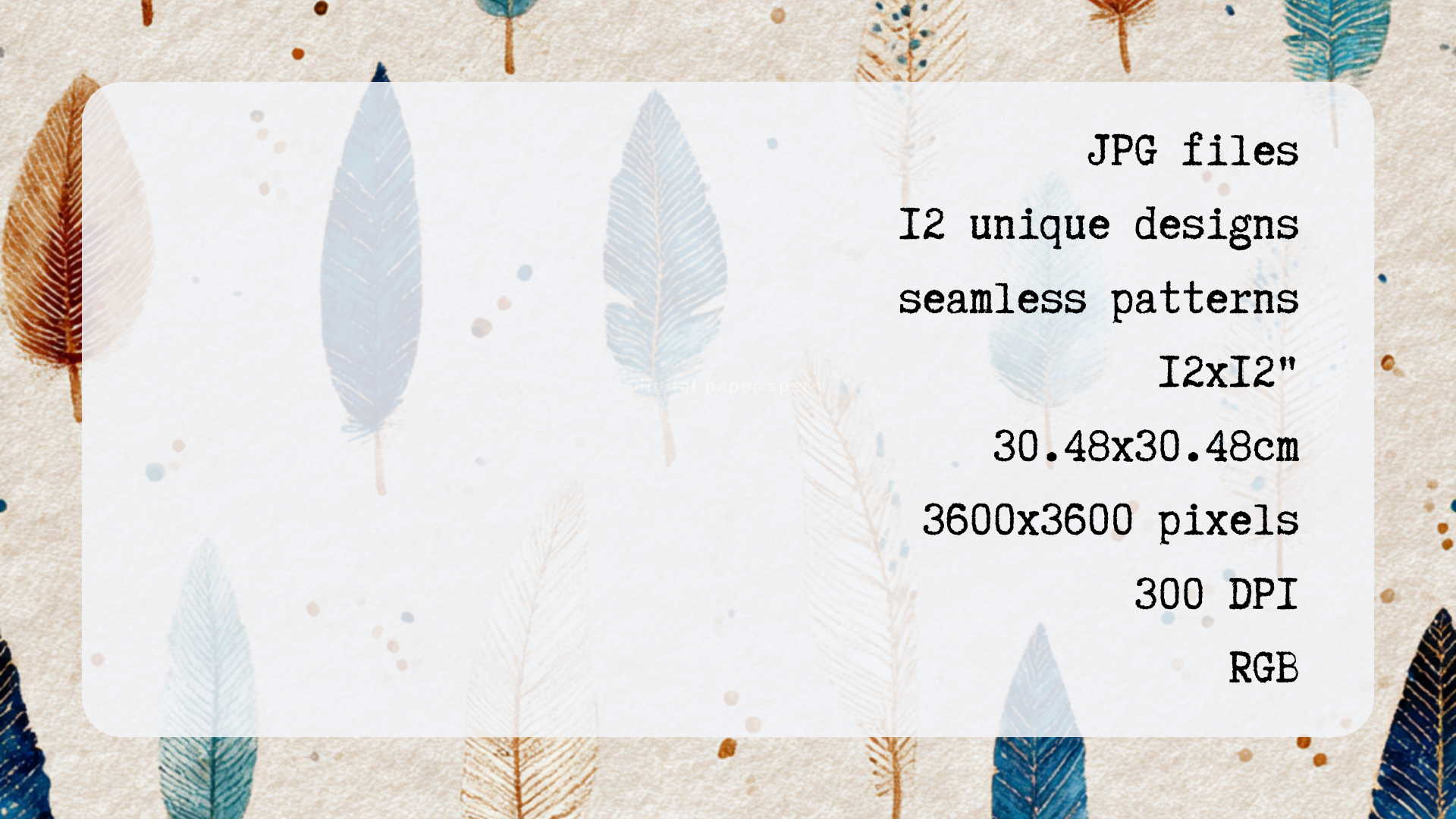 BOHEMIAN HEARTH Seamless Digital Papers