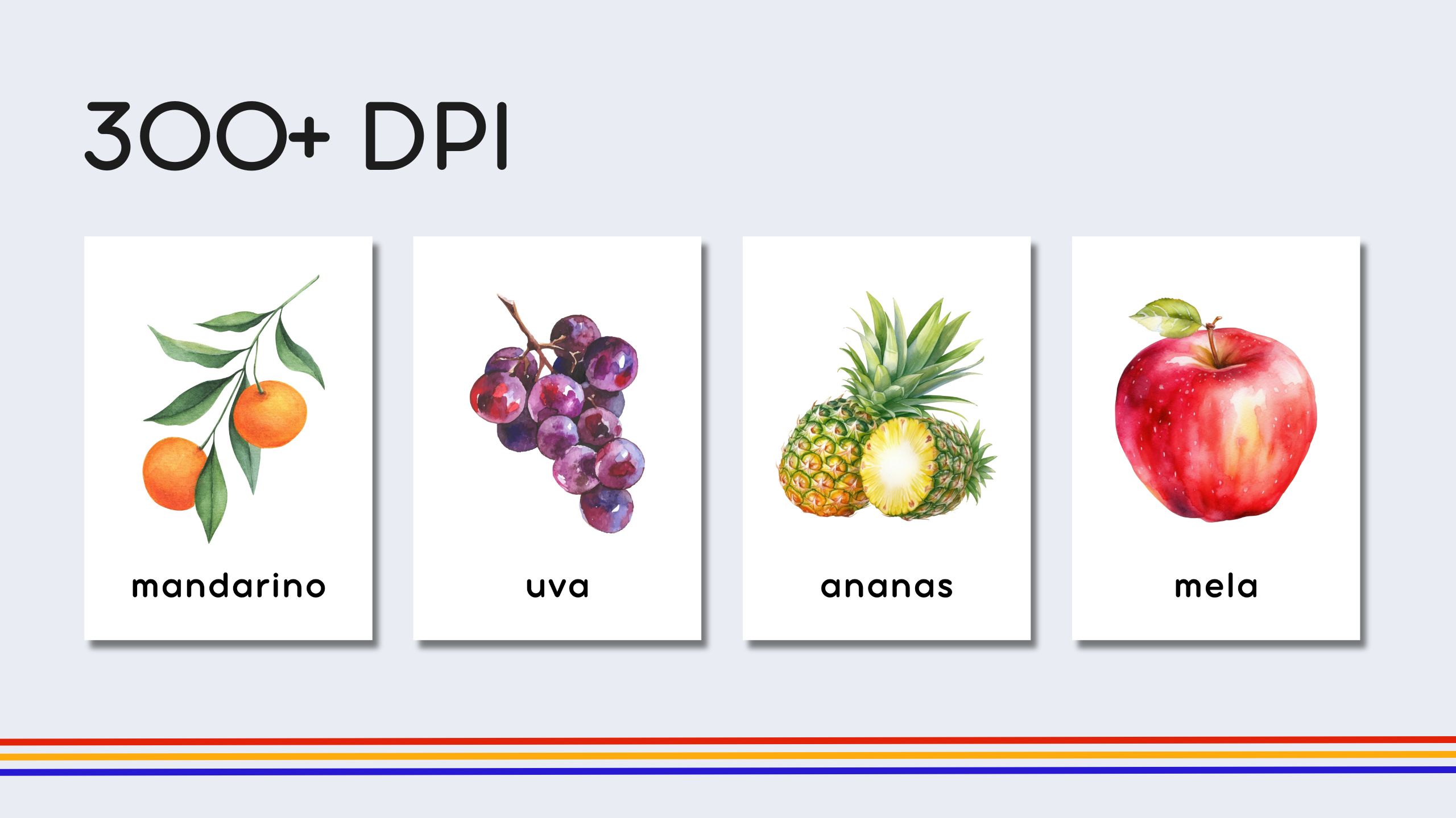Italian Fruits + Vegetables Flashcards