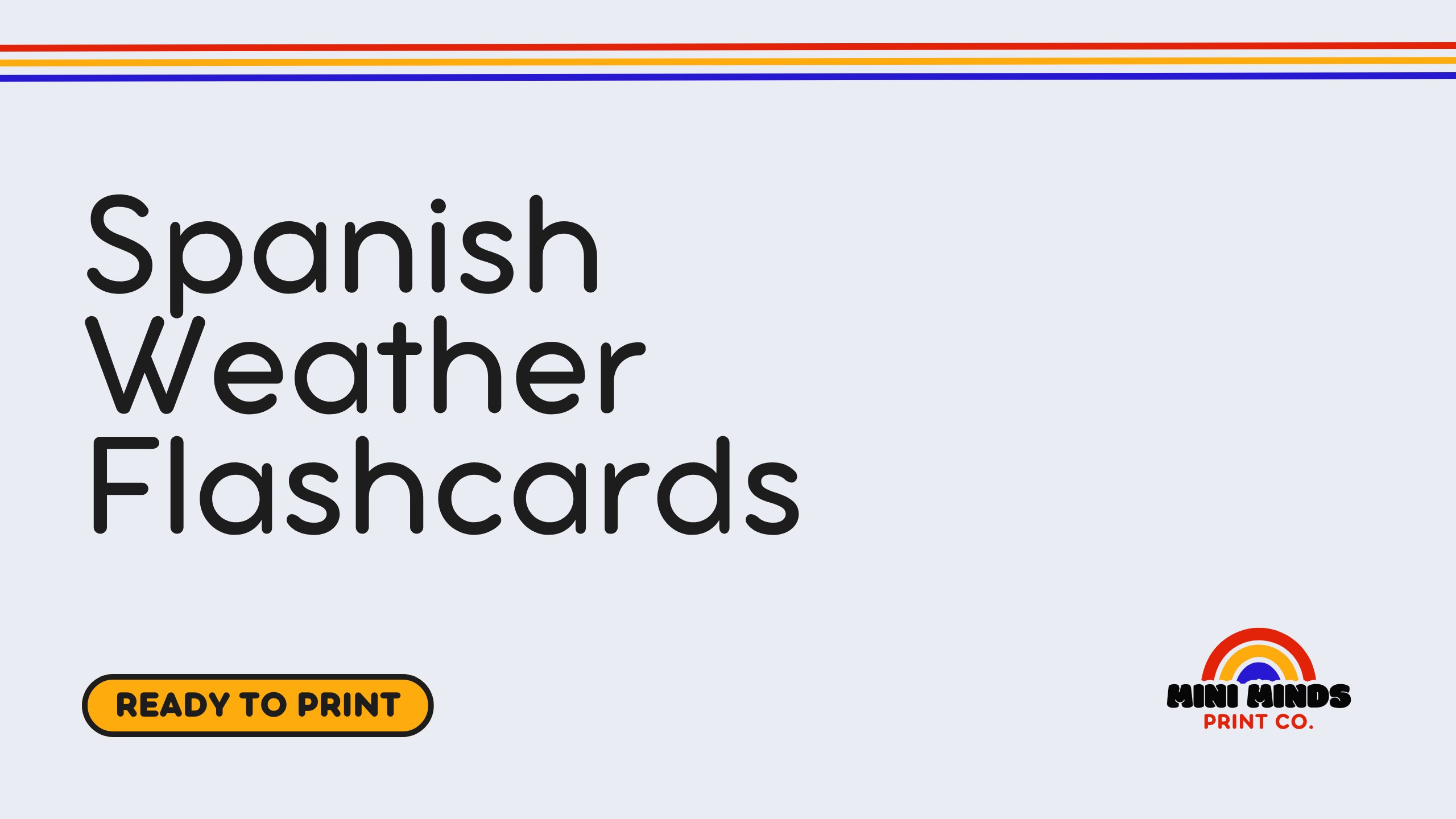 Spanish Weather Flashcards