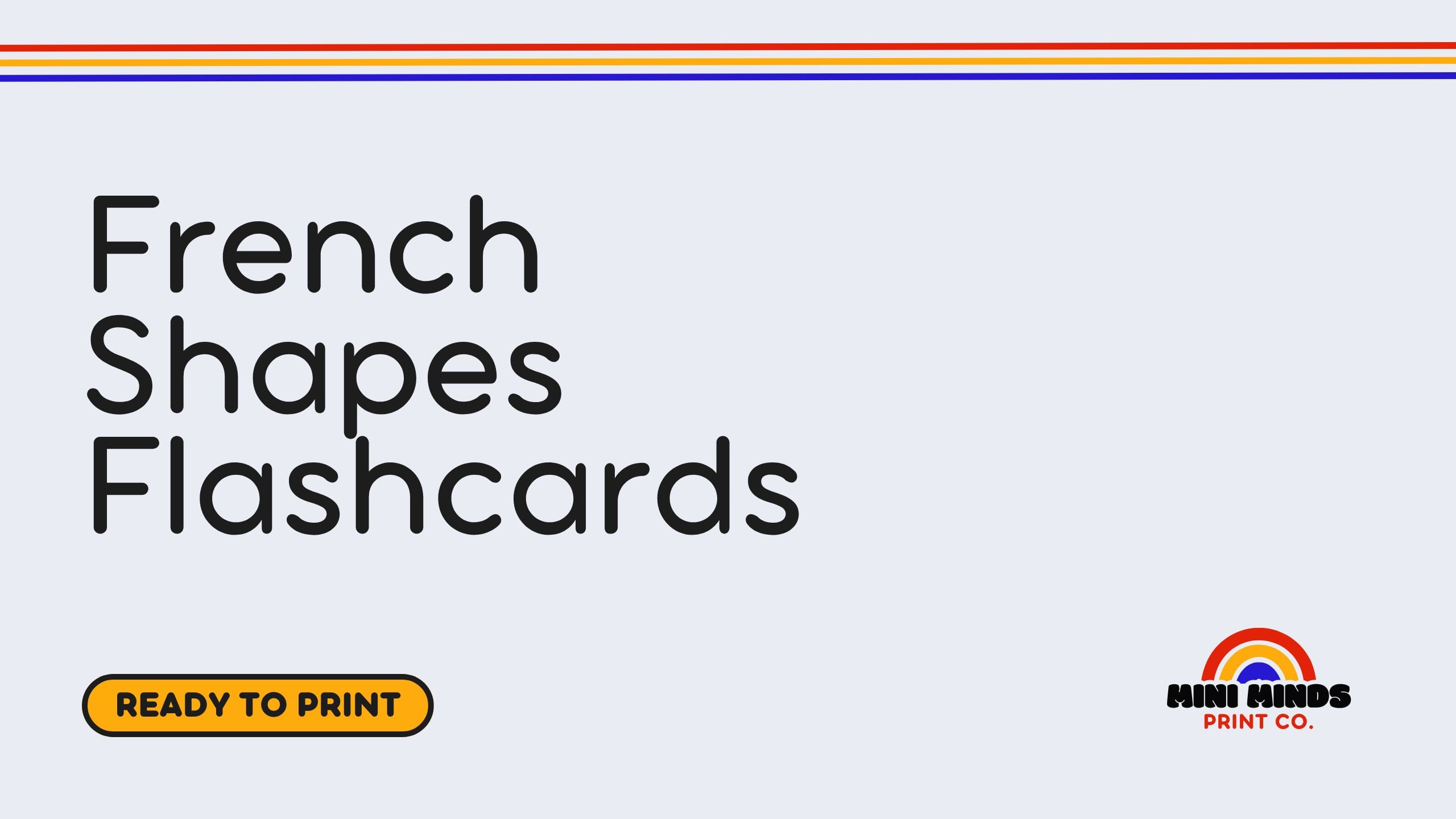 French Shapes Flashcards