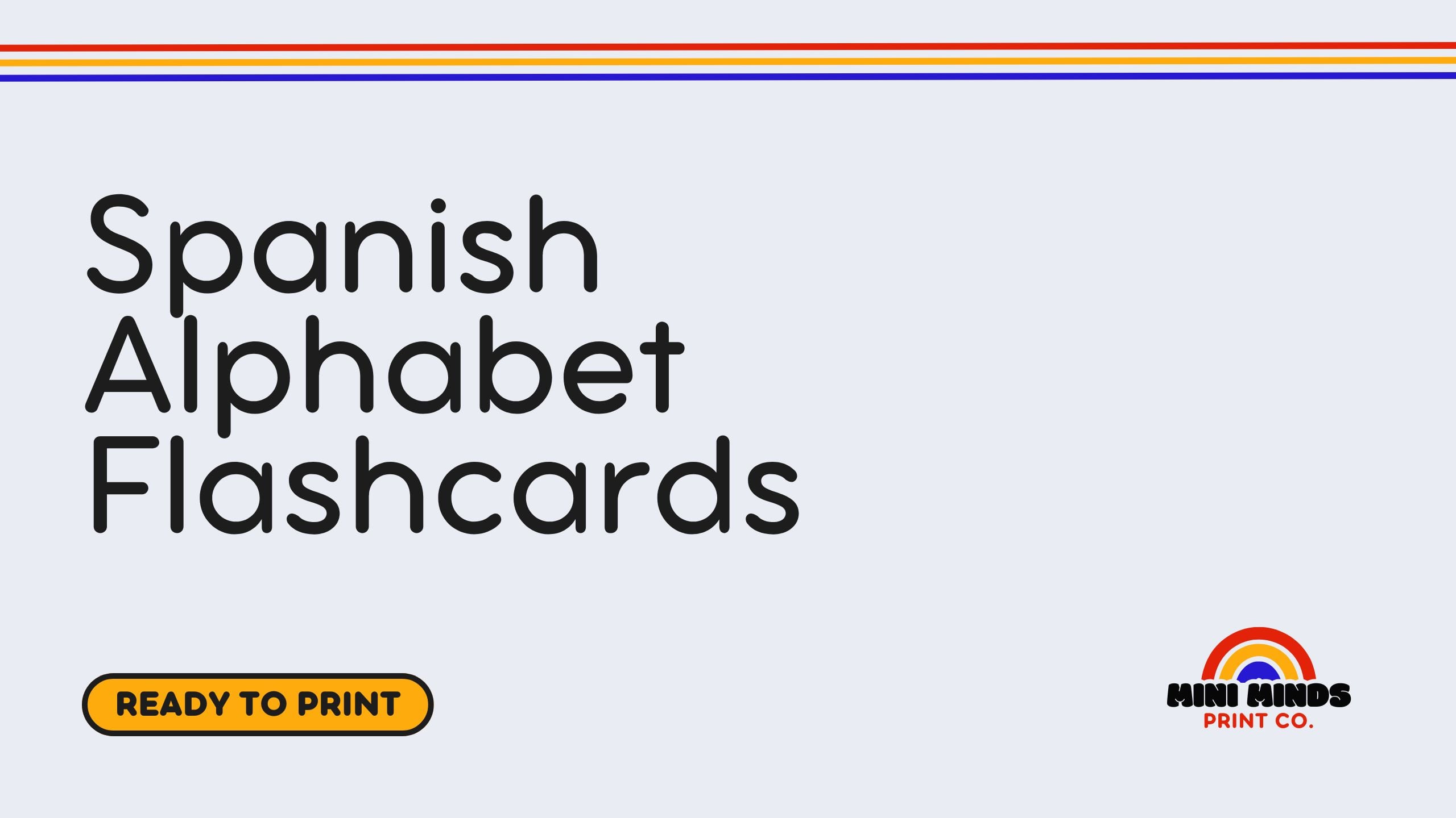 Spanish Alphabet Flashcards