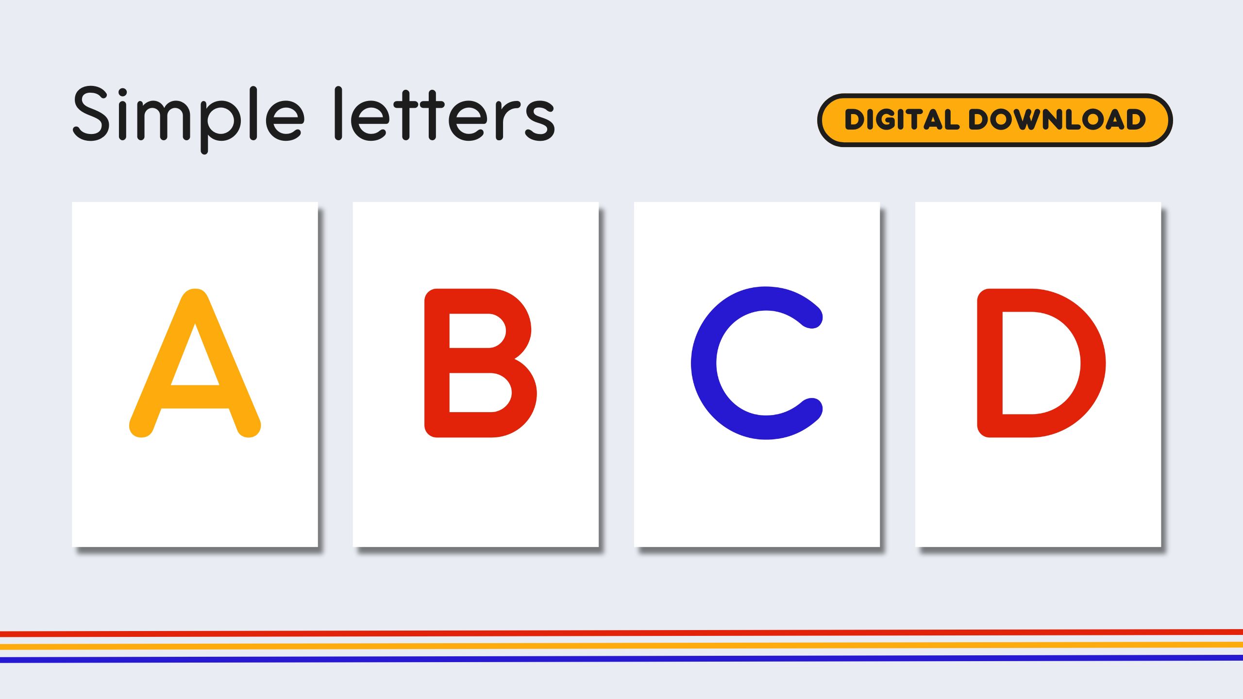 Italian Alphabet Flashcards