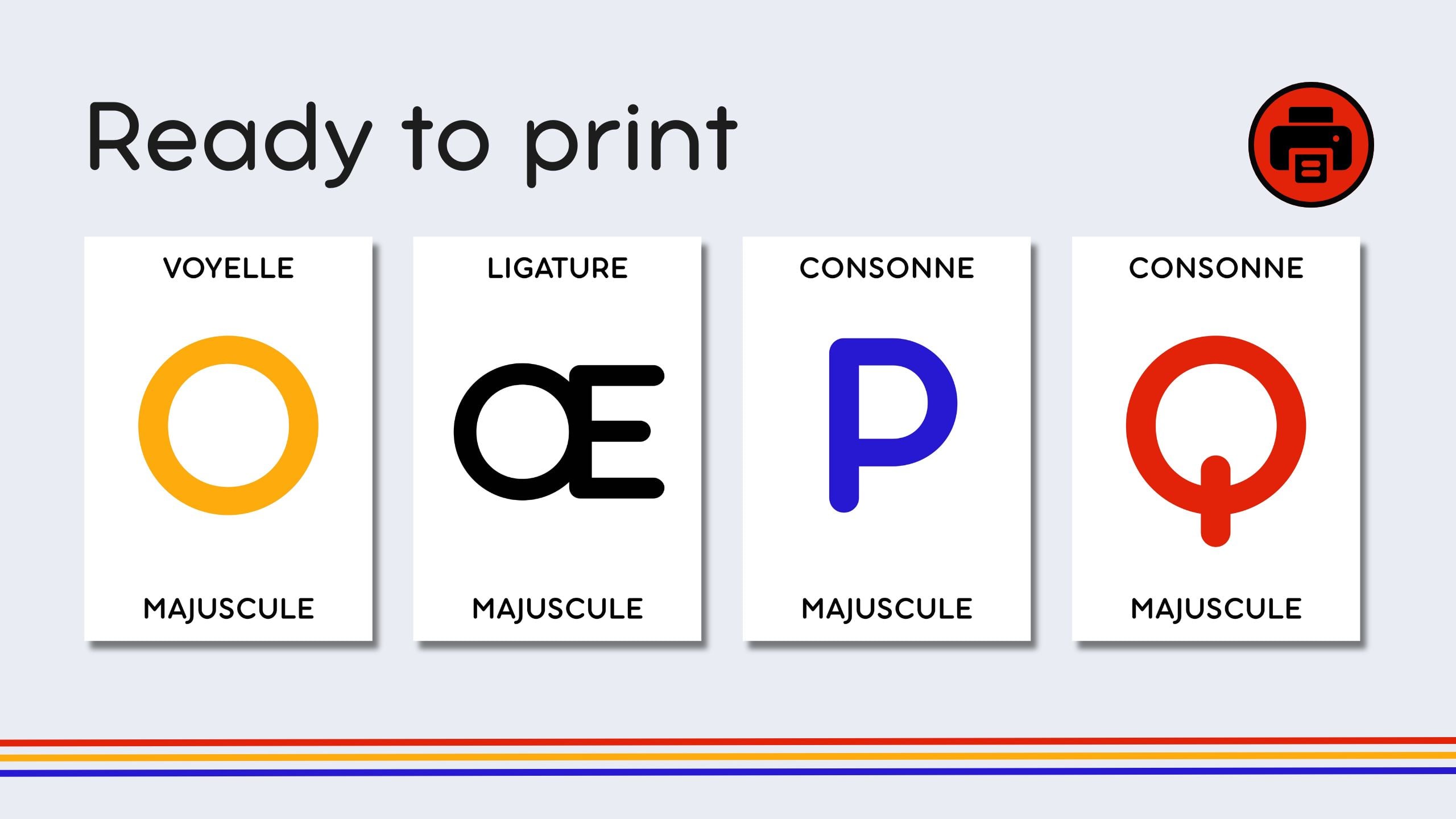 French Alphabet Flashcards