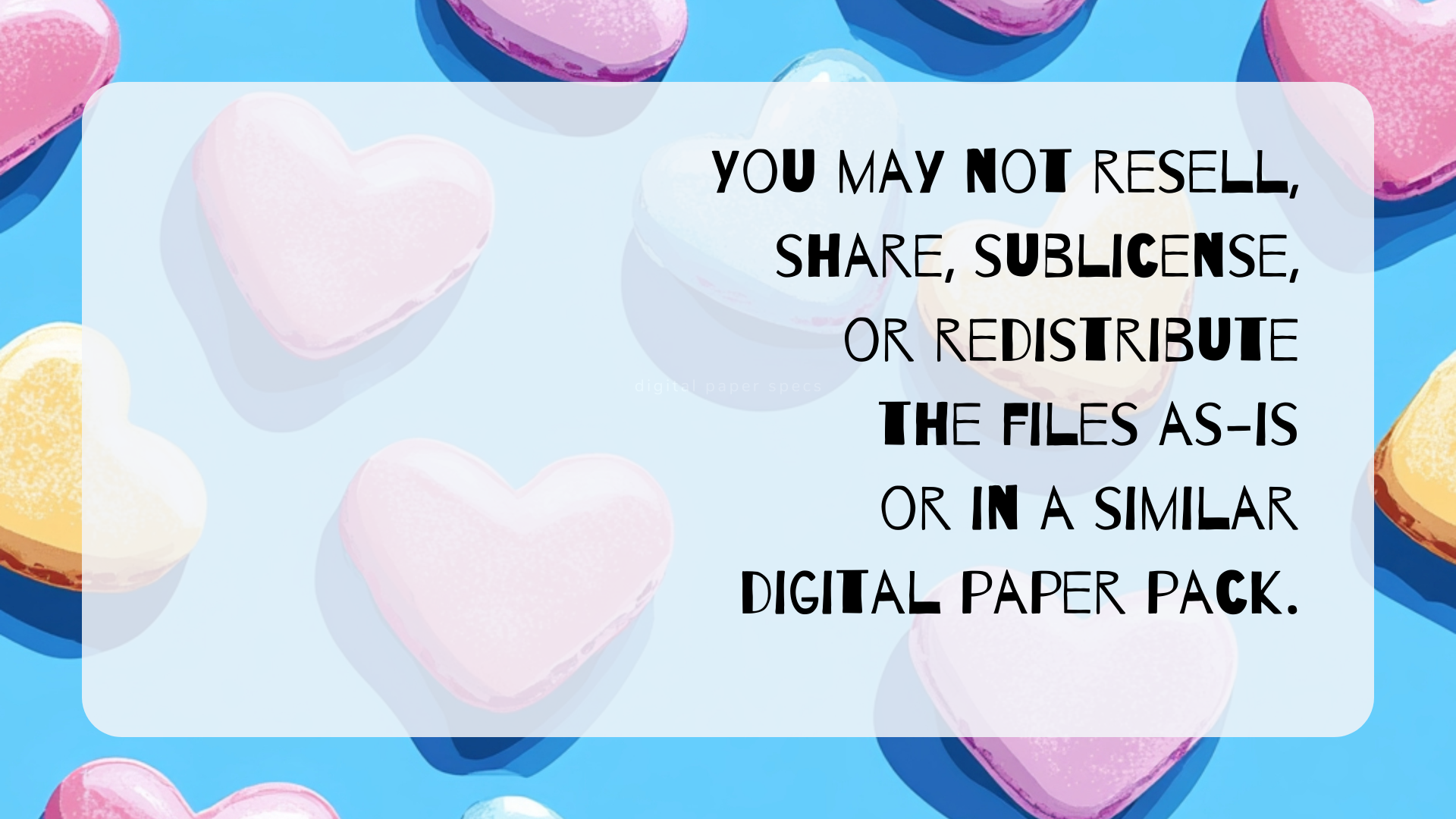SWEET ON YOU Seamless Digital Papers