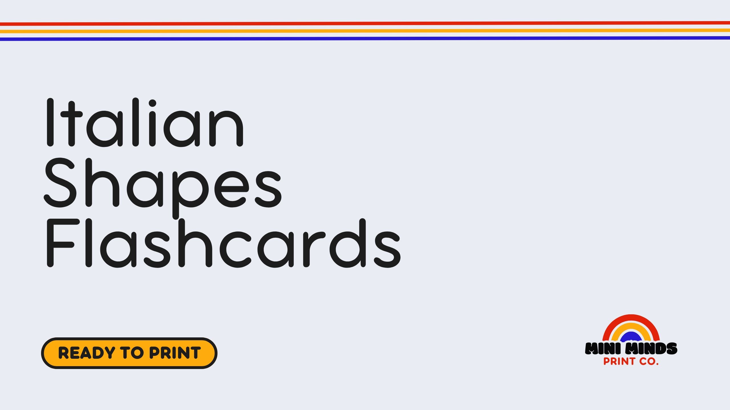 Italian Shapes Flashcards