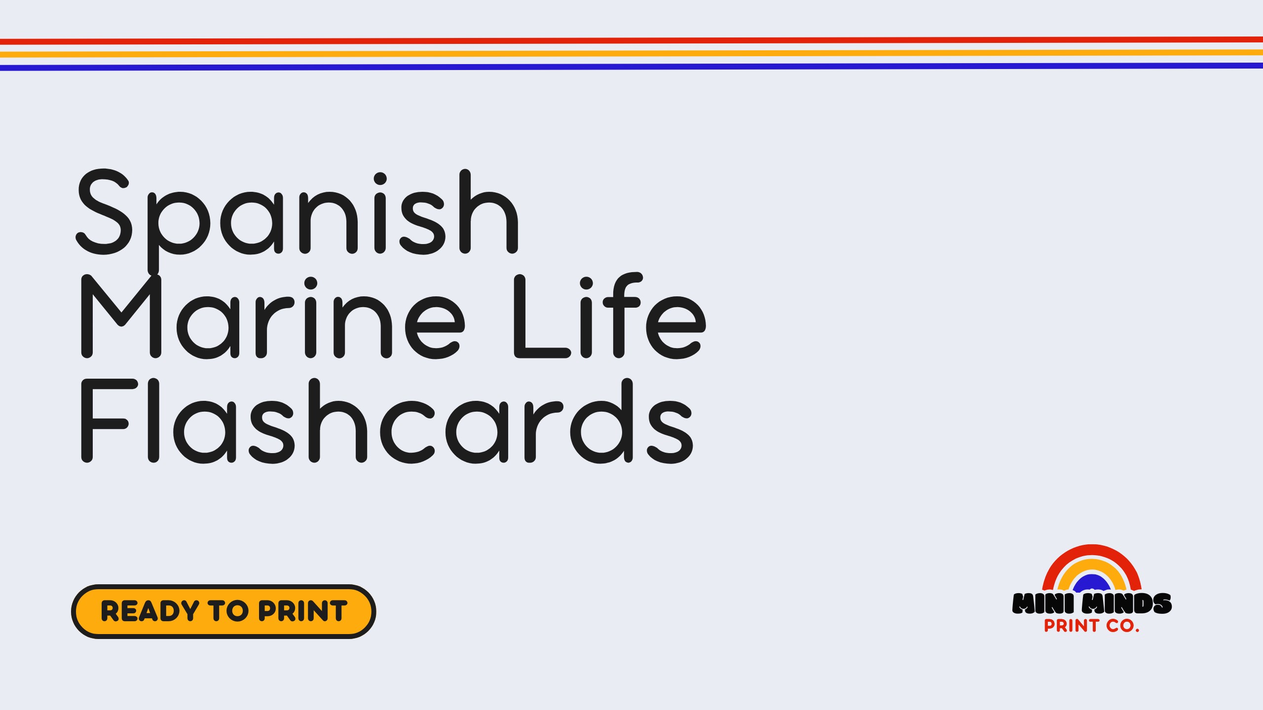 Spanish Marine Life Flashcards