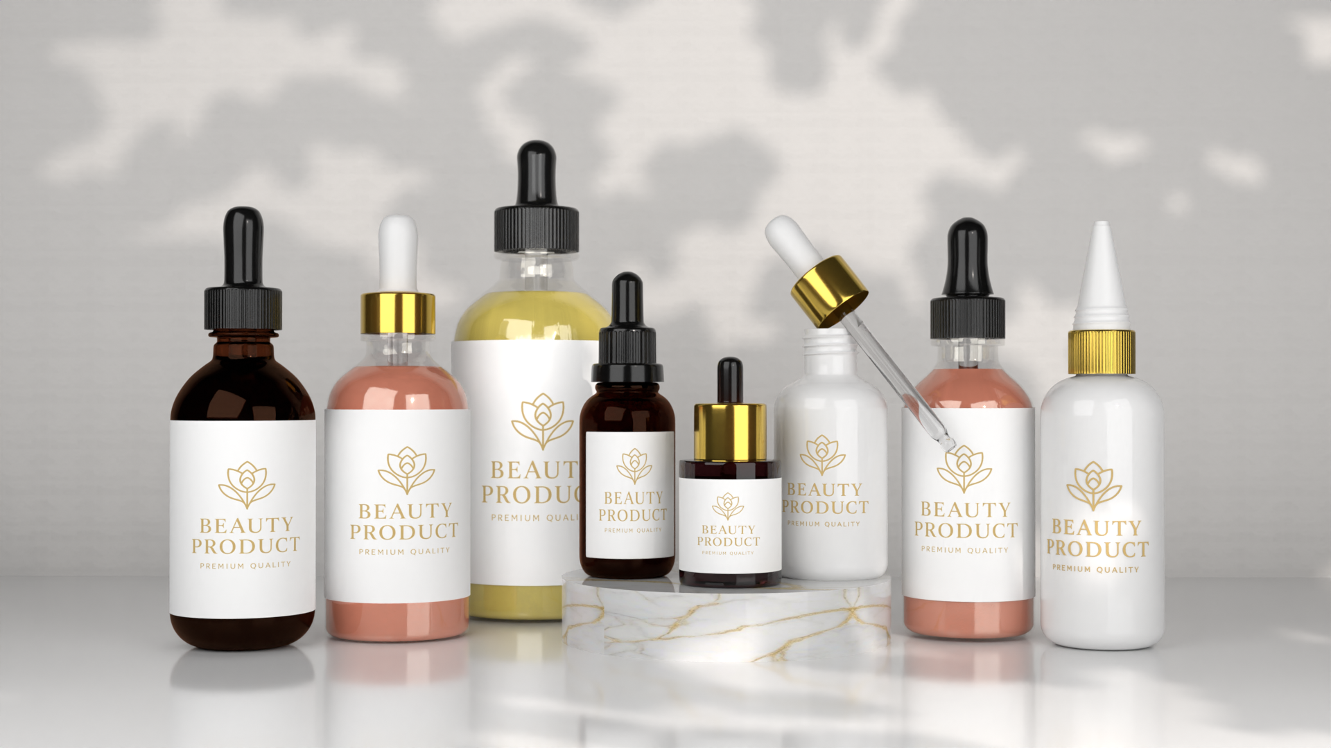 Blender 3d: Dropper Bottle Pack 7+ Models