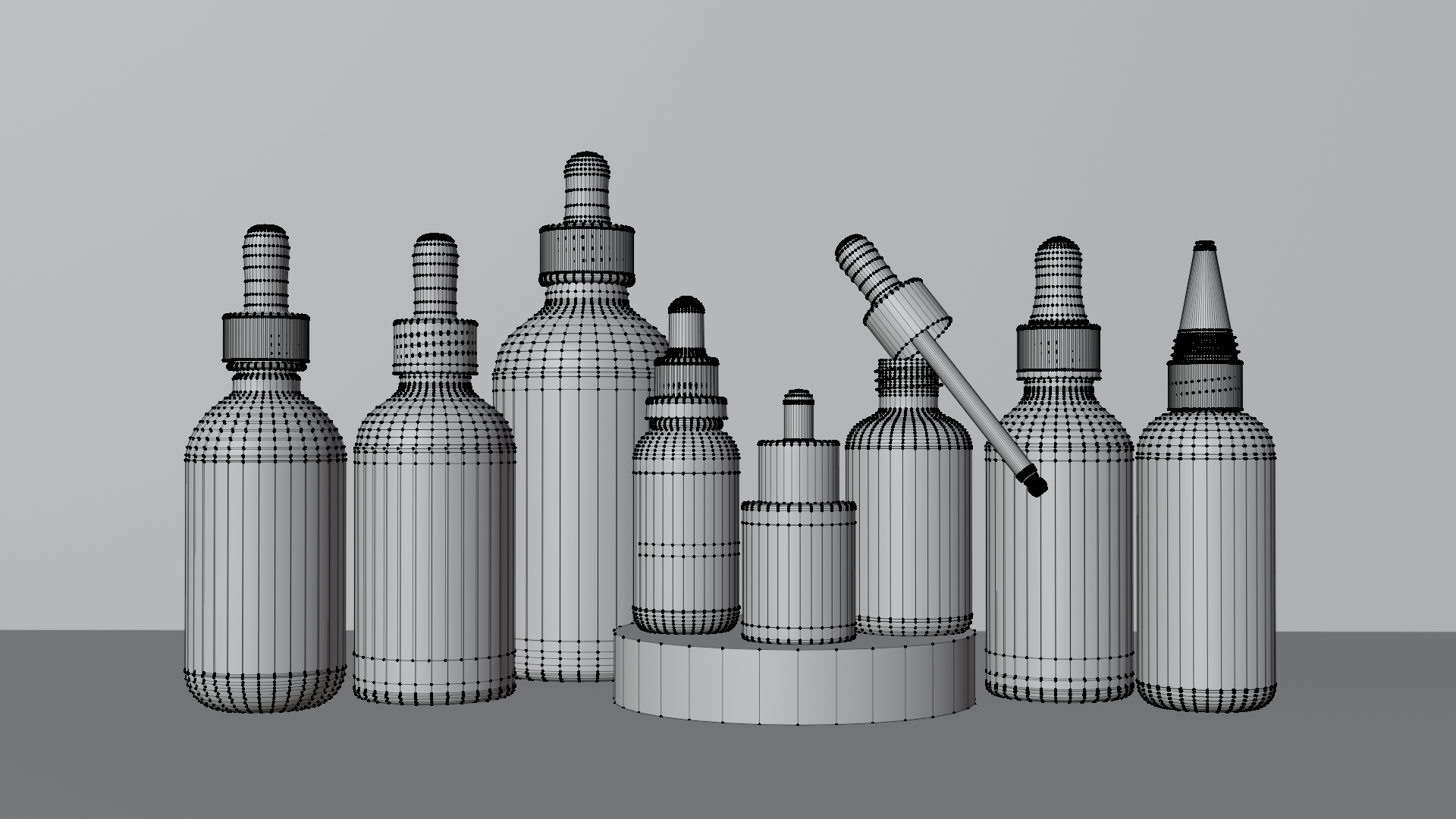 Blender 3d: Dropper Bottle Pack 7+ Models