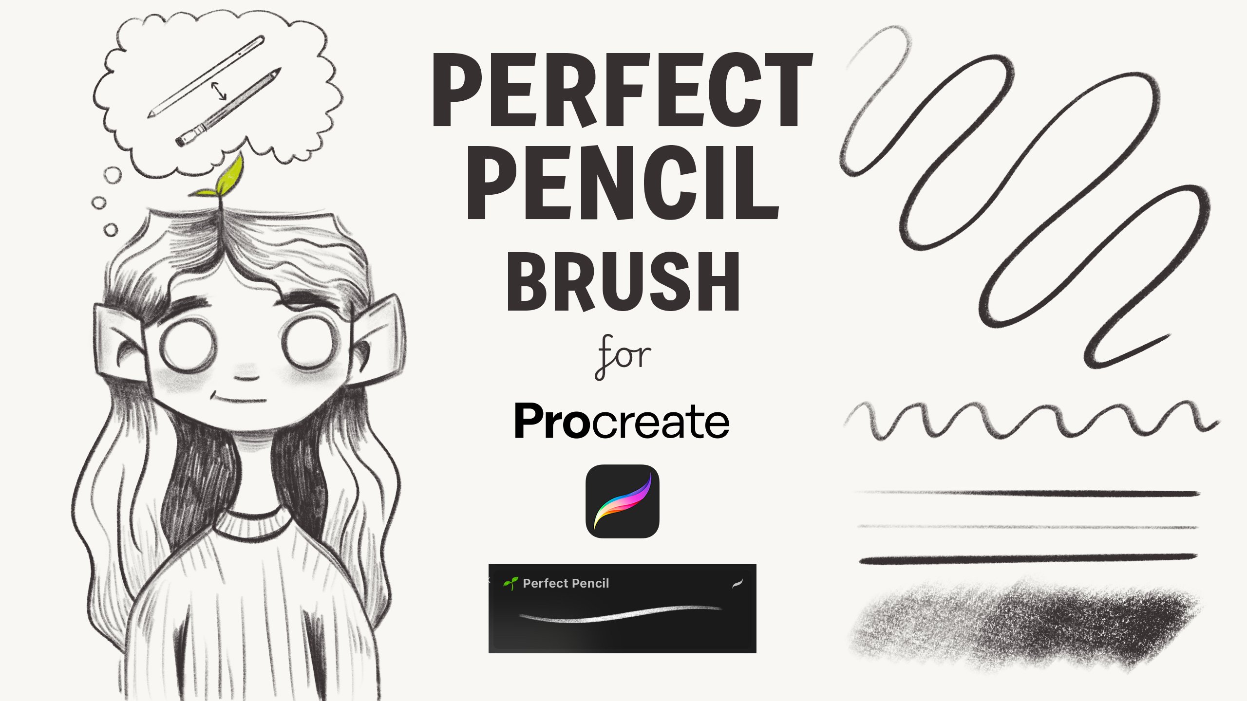 Perfect Pencil Brush for Procreate