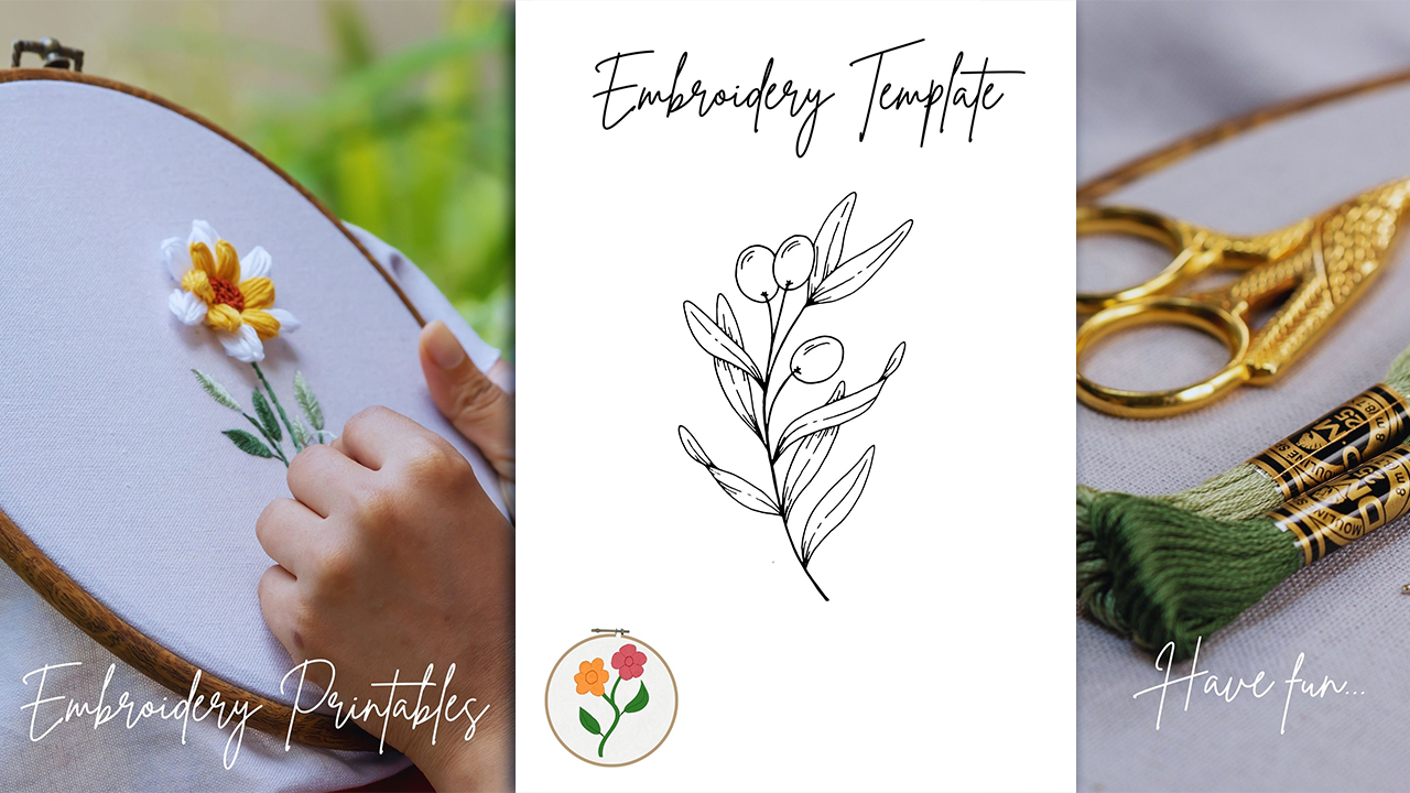 Floral & Nature Embroidery Printables