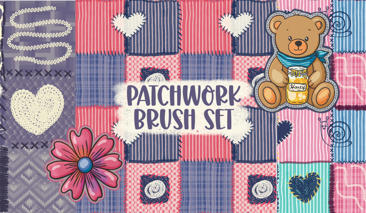 Procreate Patchwork Quilt Brush Set