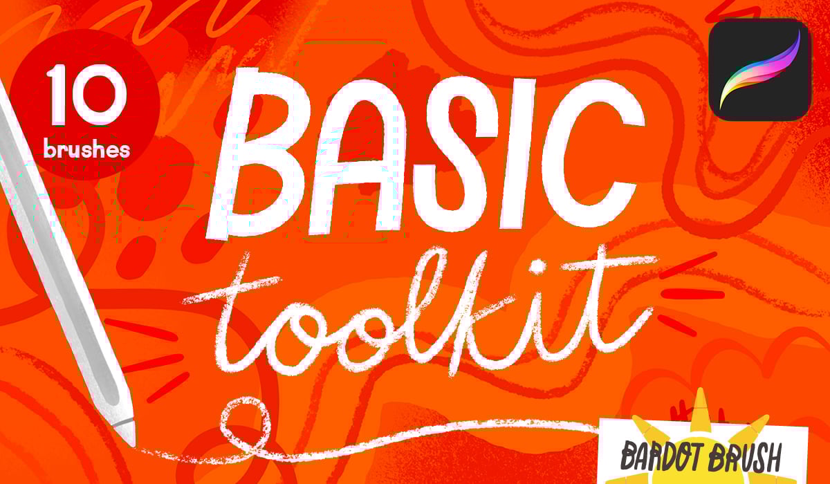 Basic Toolkit -10 Essential Procreate brushes