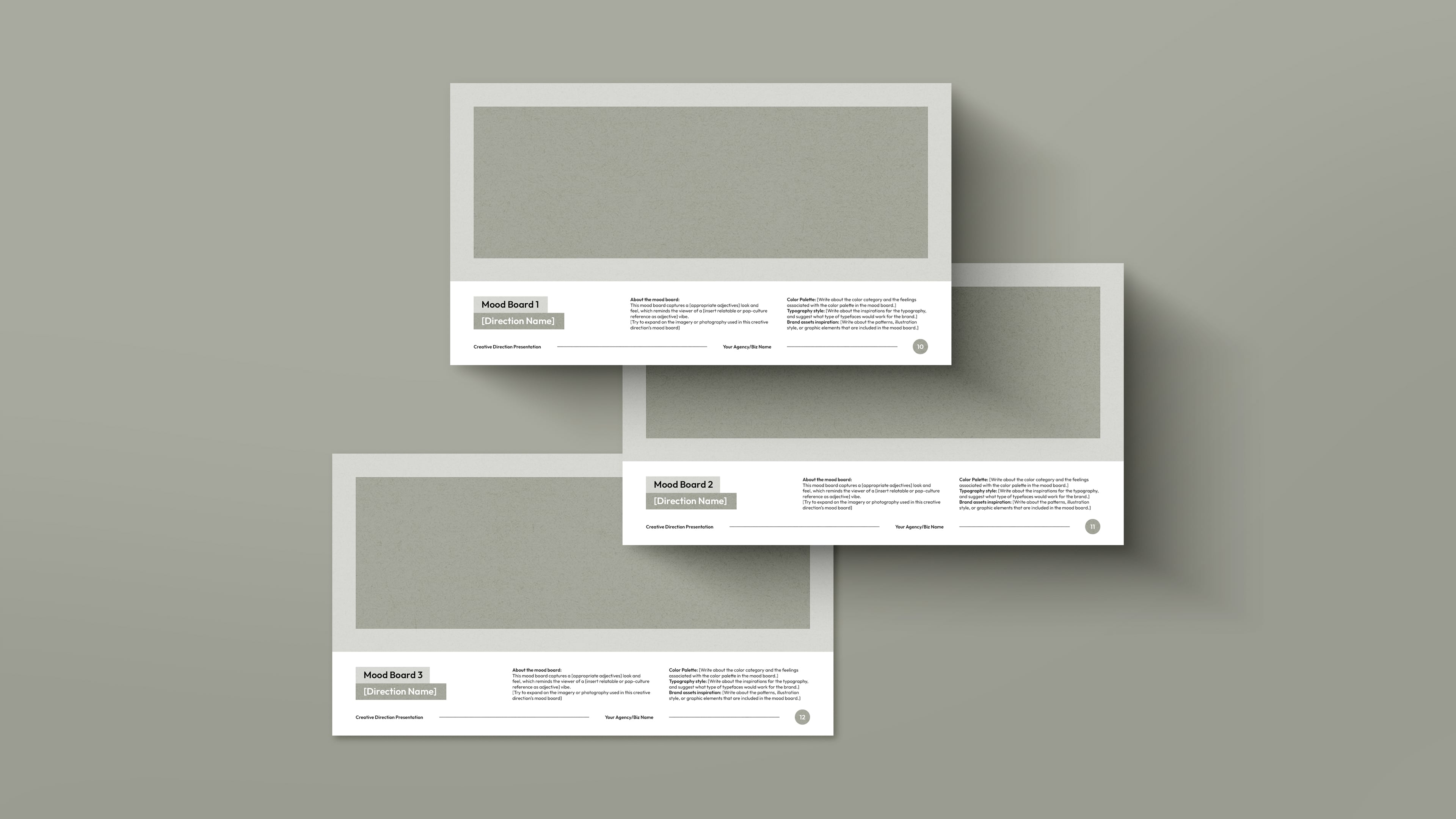 Creative Direction Presentation Template