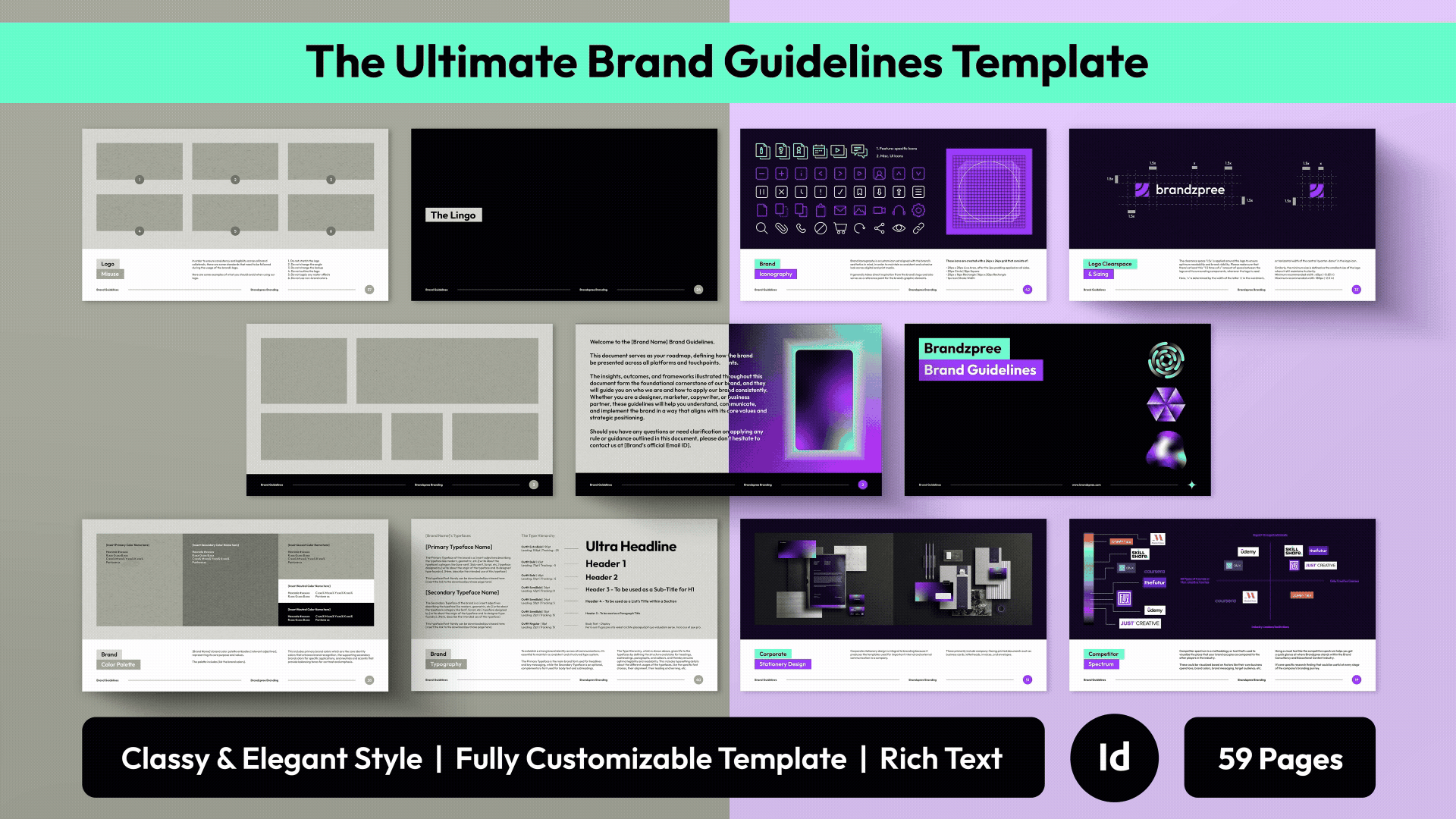 Brand Guidelines Template - Ultimate Branding Tool
