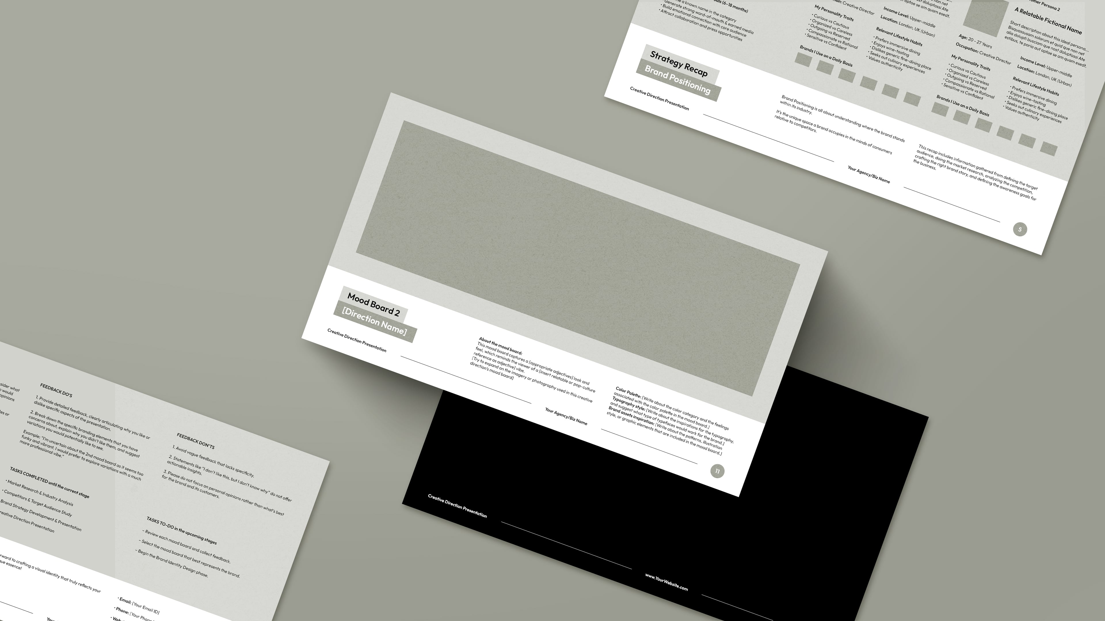 Creative Direction Presentation Template