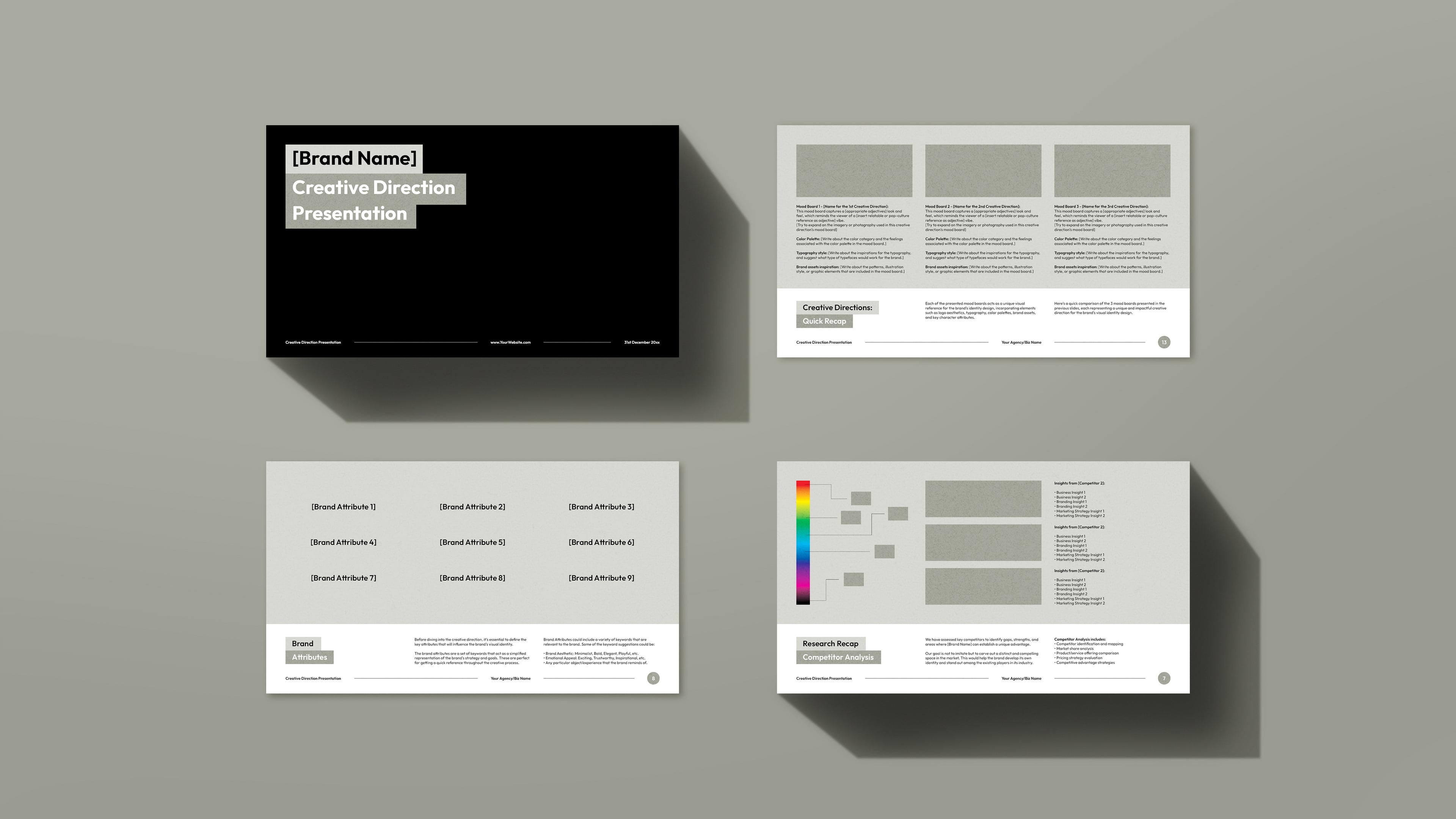 Creative Direction Presentation Template