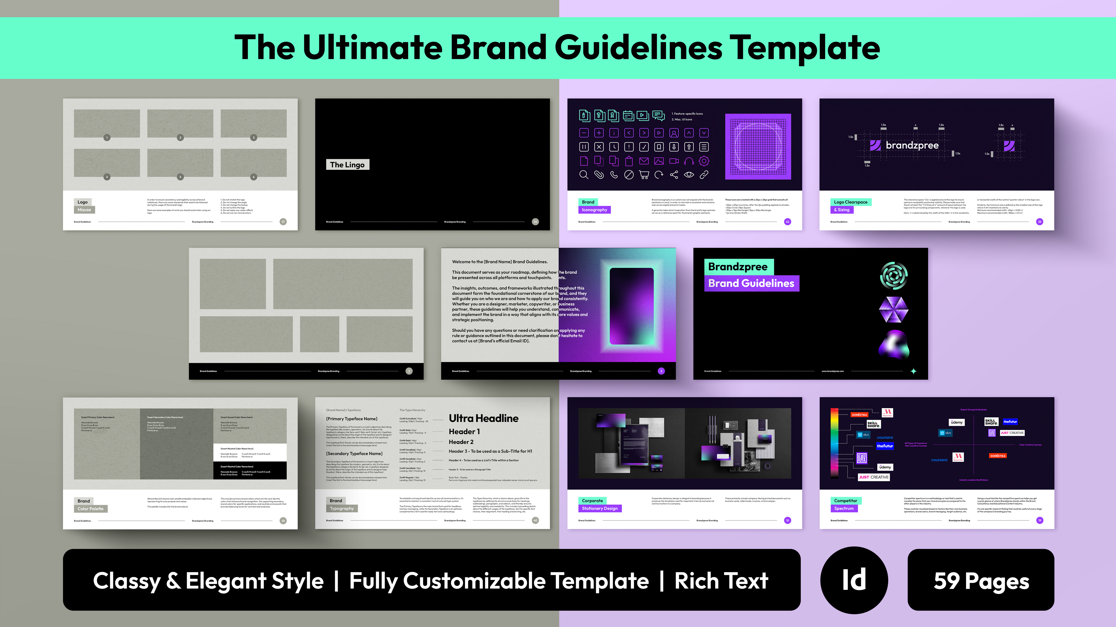Brand Guidelines Template - Ultimate Branding Tool