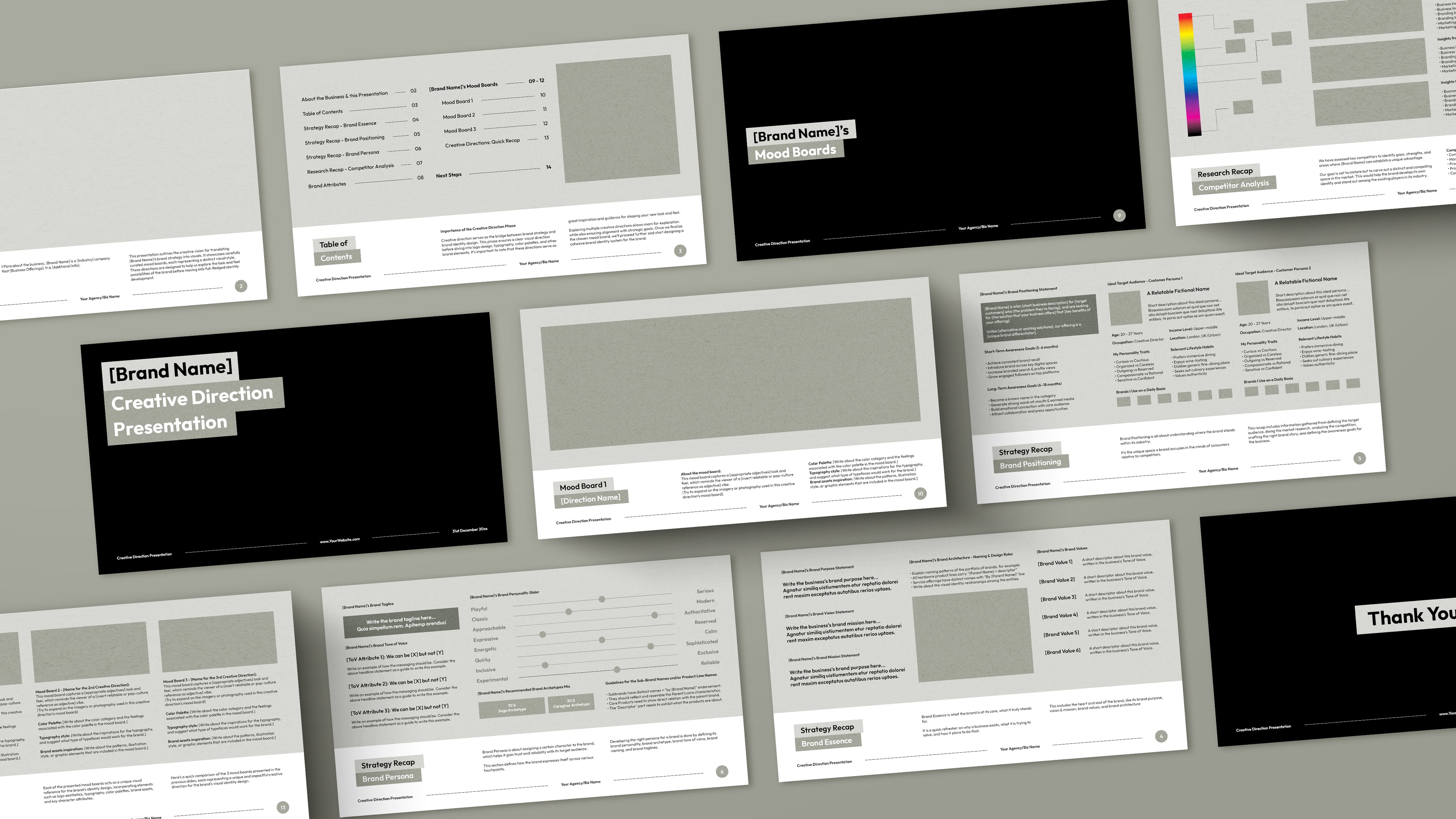 Creative Direction Presentation Template