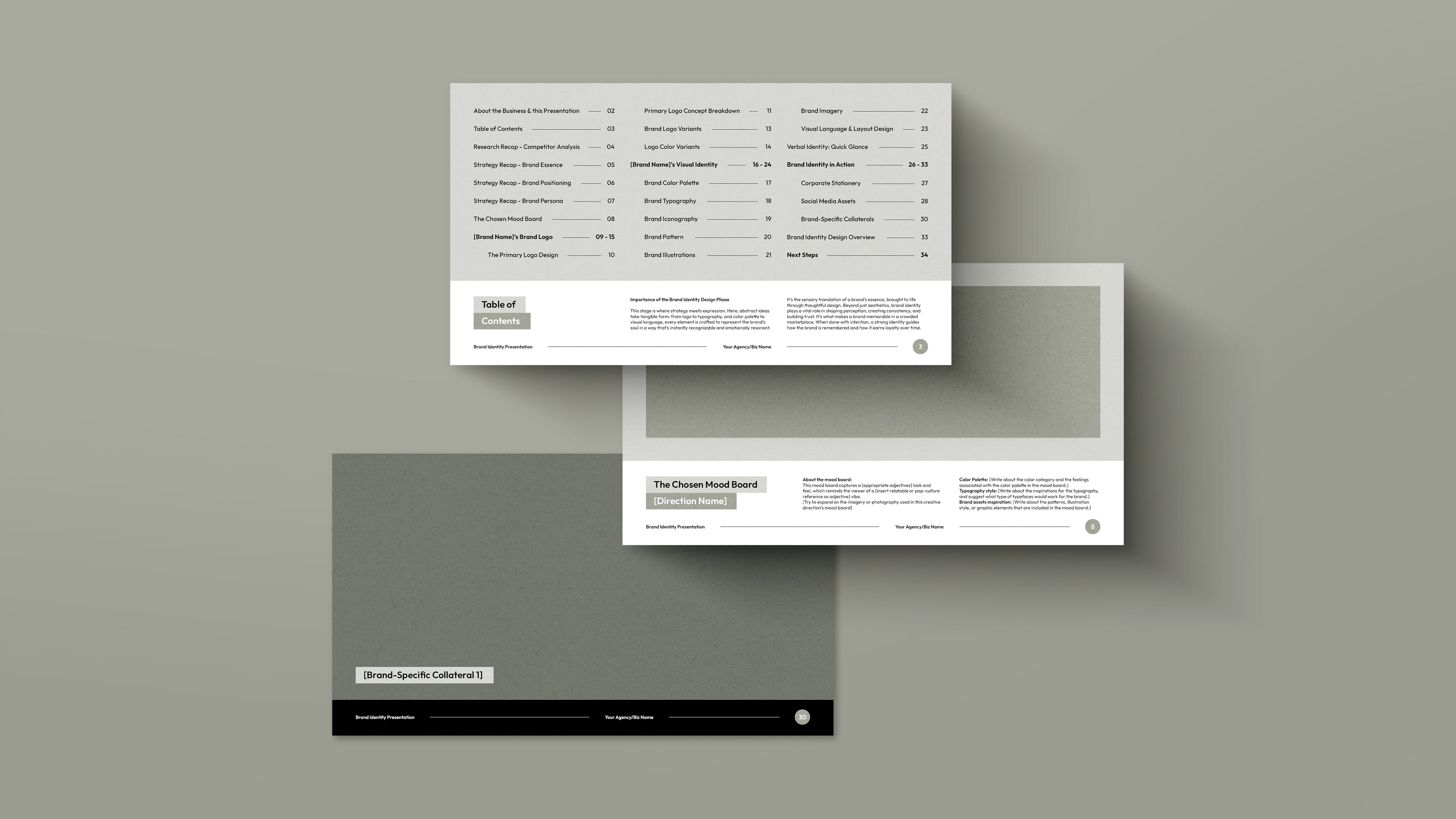 Brand Identity Design Presentation Template