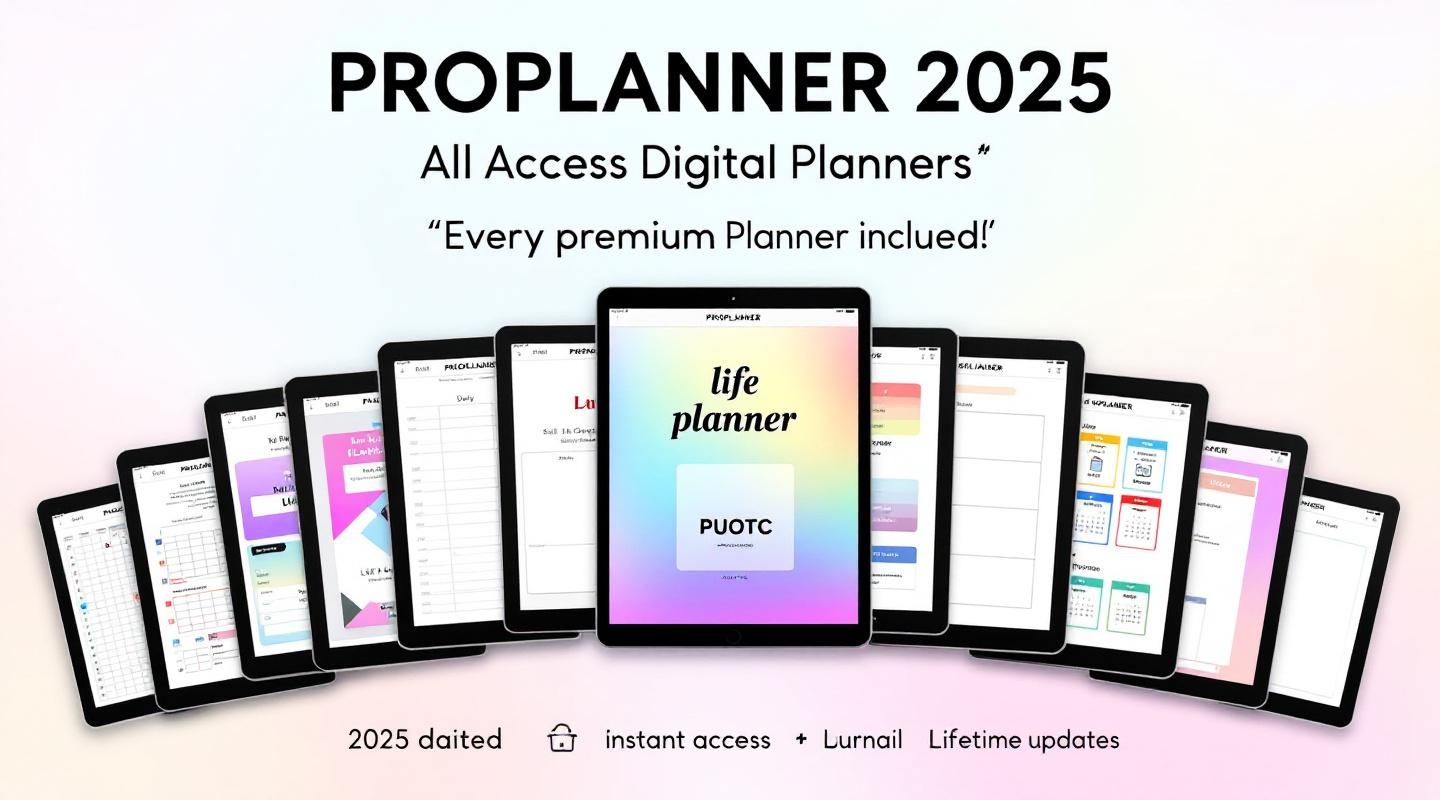 2025 Complete Self-Care & Life Planner Bundle