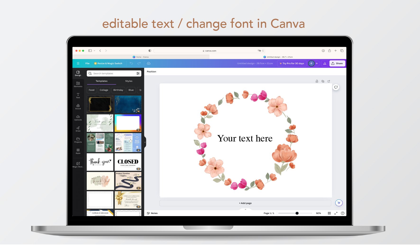 watercolour flower cute hedgehog