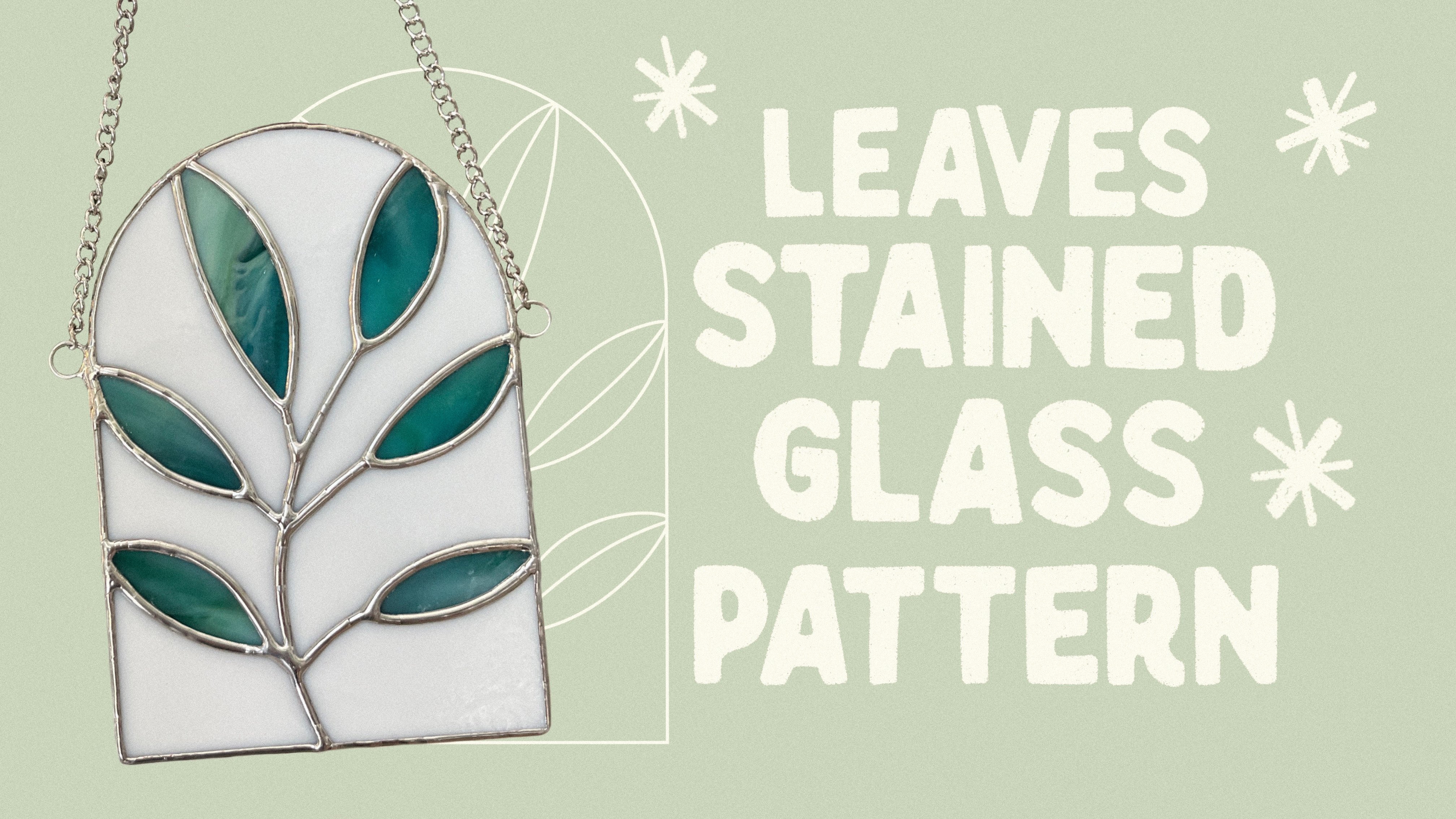 Leaves Stained Glass Pattern
