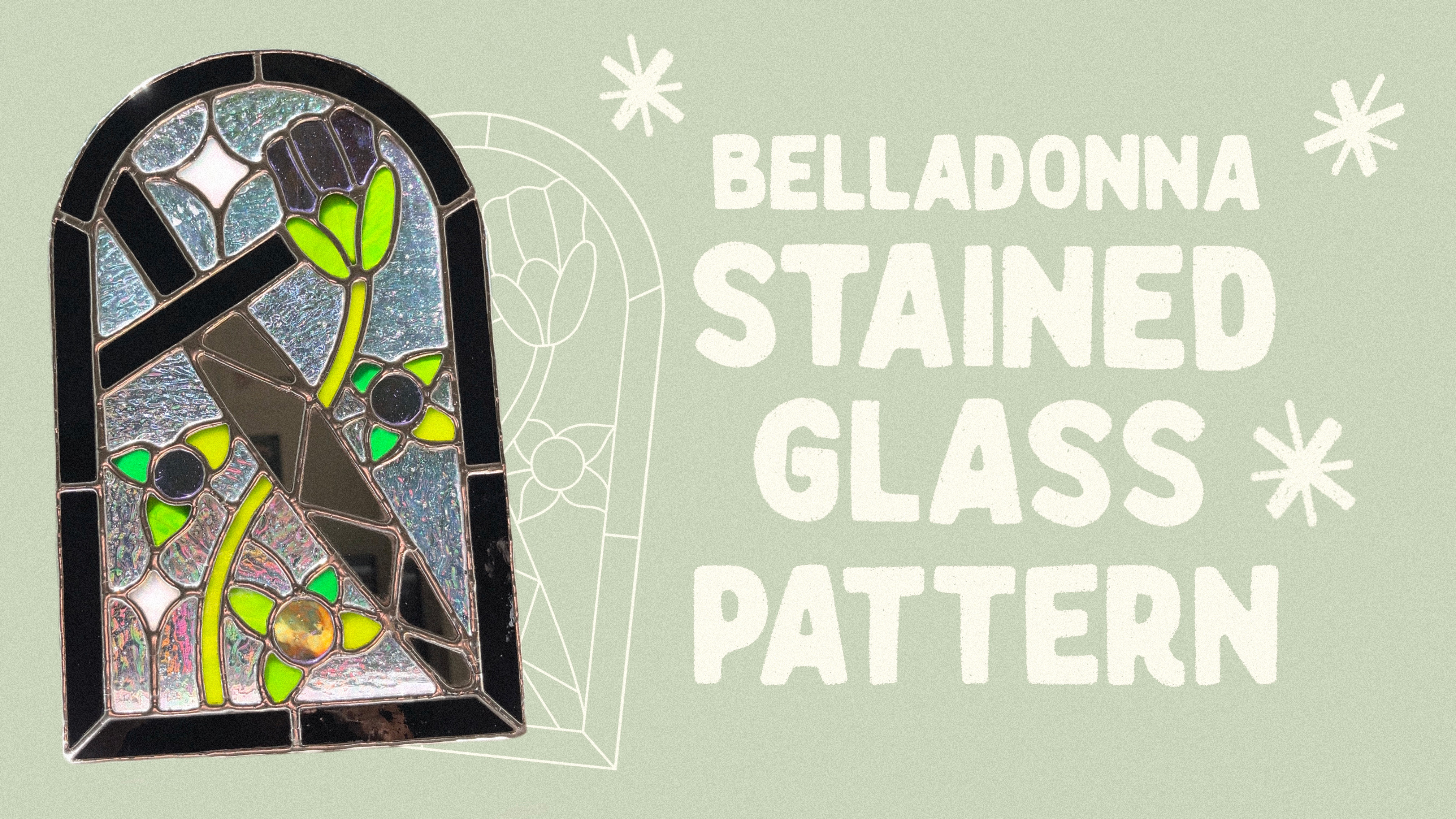 Belladonna Stained Glass Pattern
