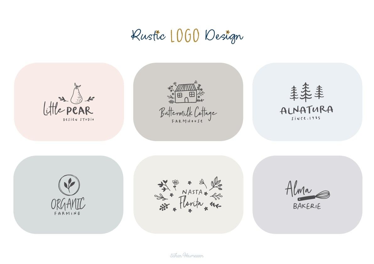 120 Hand Drawn Botanical Clip Art, Rustic Floral