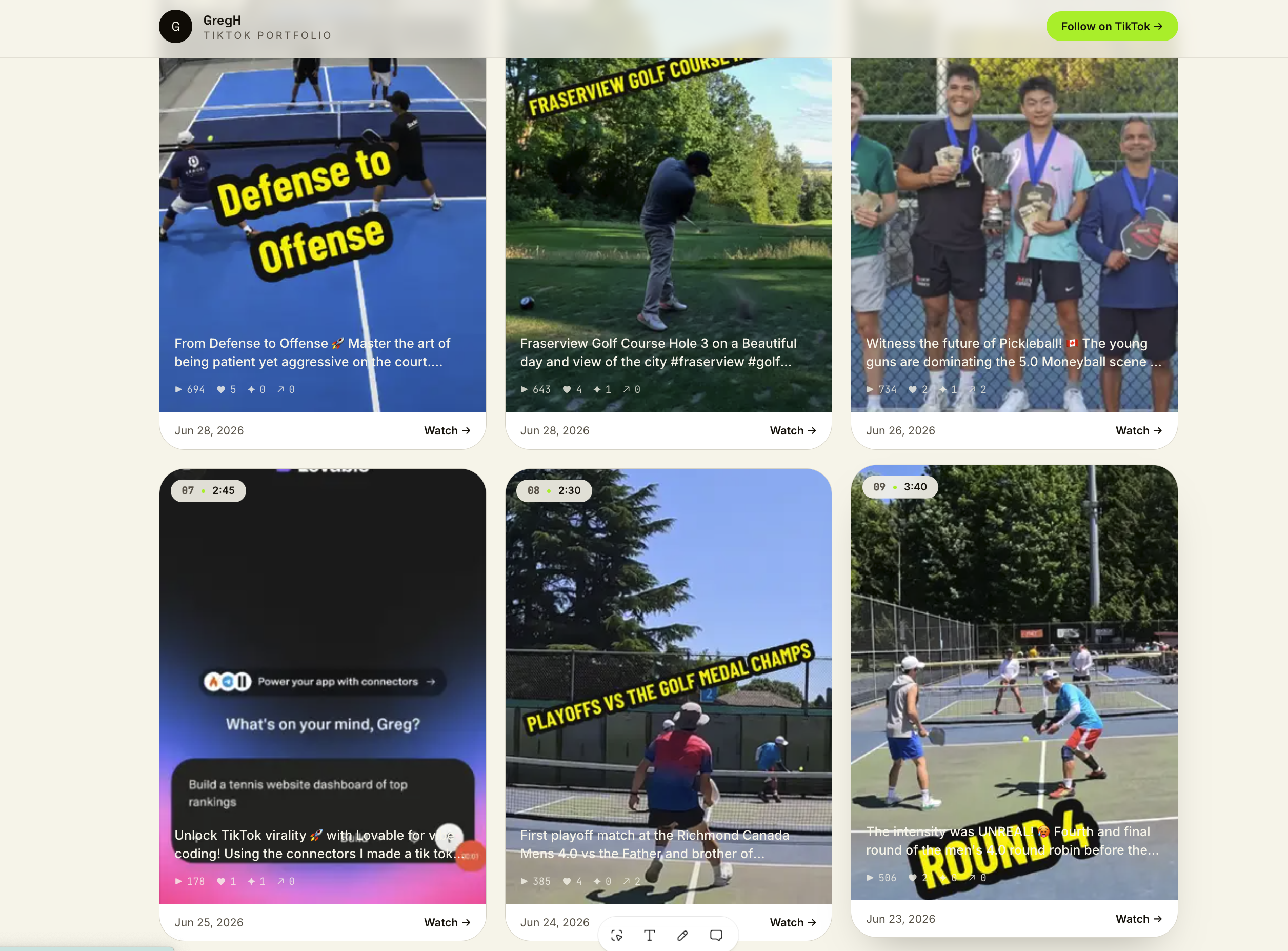 Tik Tok Reel Template