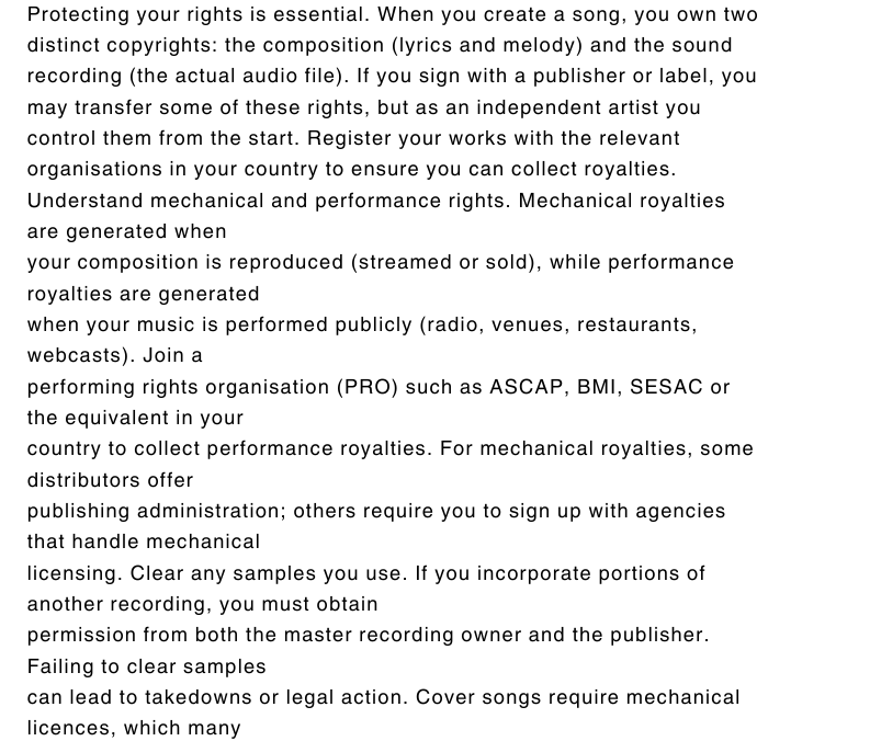 The Independent Artist's Roadmap to Music Success