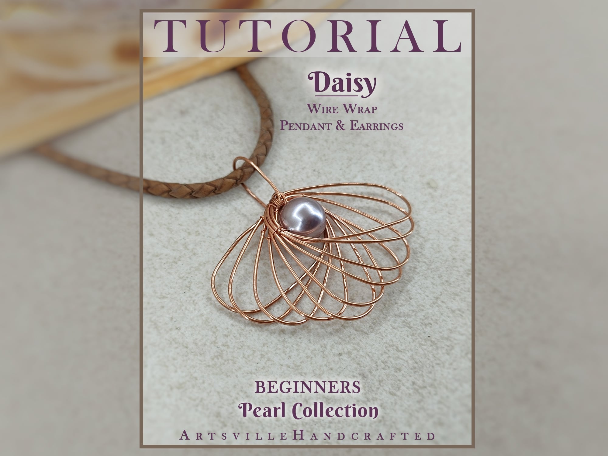 Wire Wrap Pendant and Earrings Tutorial Beginners
