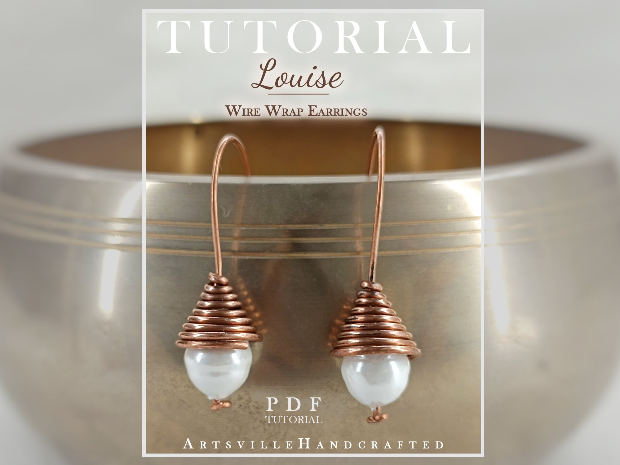 Easy Beaded Earrings Pattern: Wire Wrap Tutorial