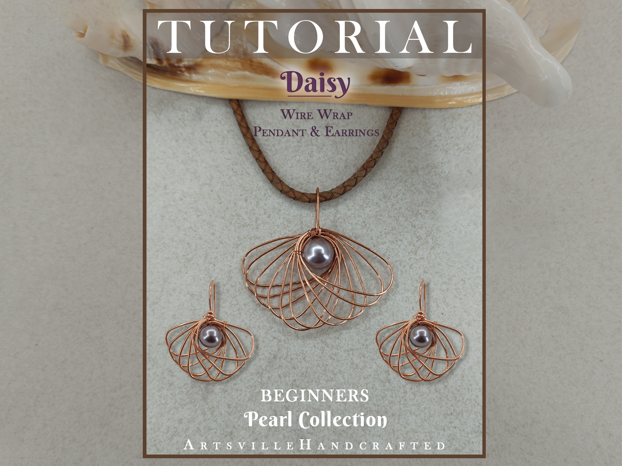 Wire Wrap Pendant and Earrings Tutorial Beginners