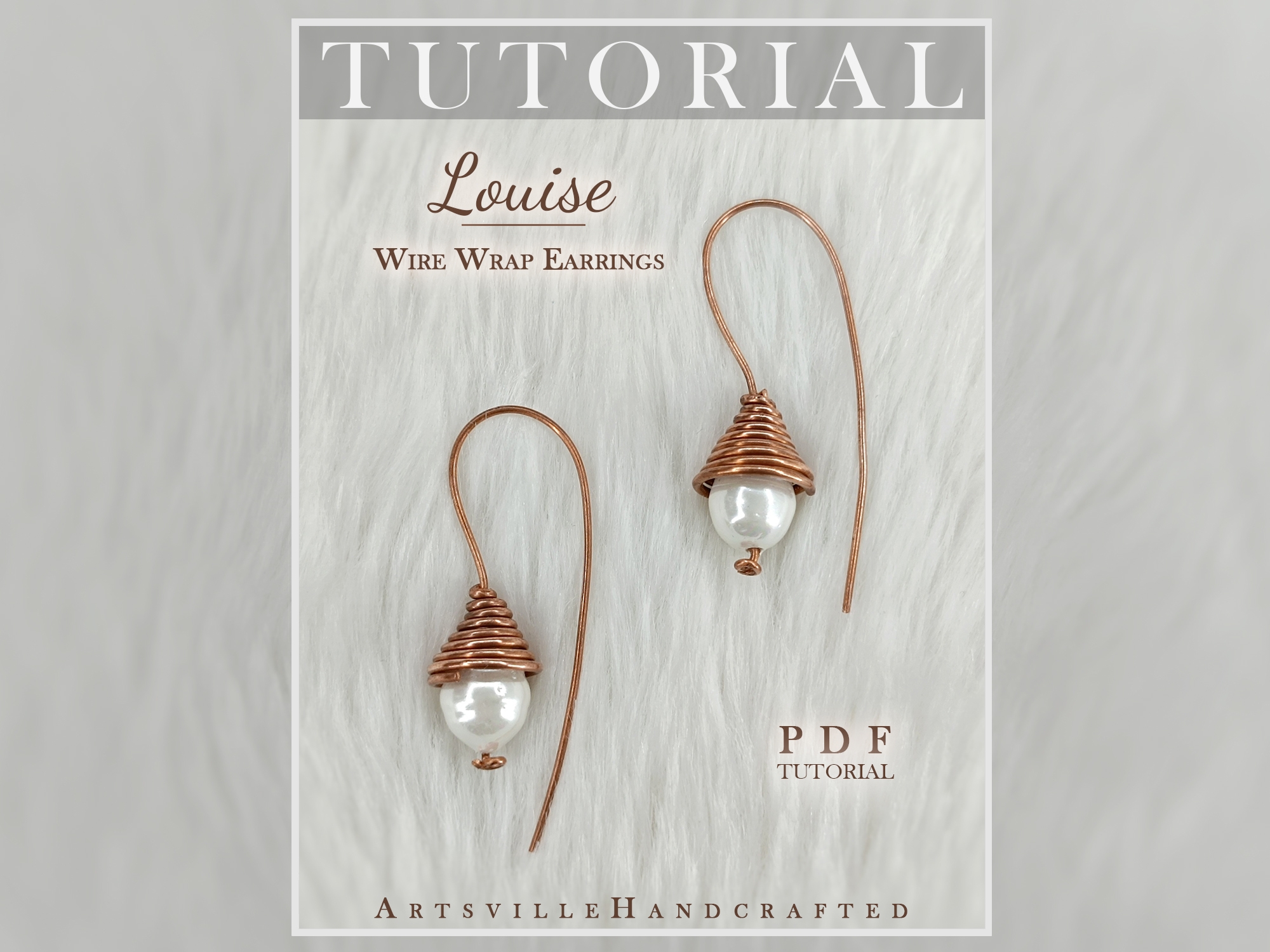 Easy Beaded Earrings Pattern: Wire Wrap Tutorial