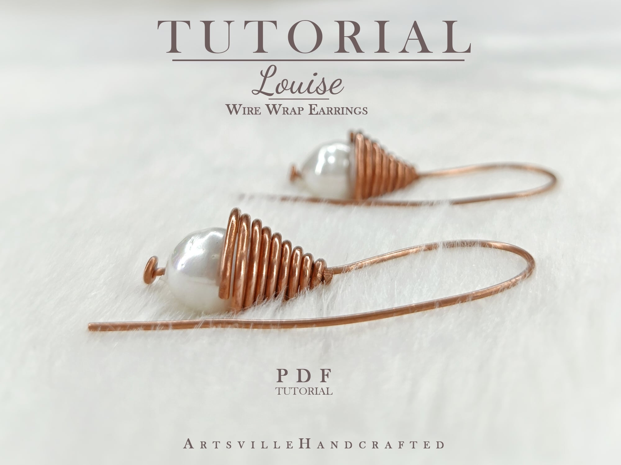 Easy Beaded Earrings Pattern: Wire Wrap Tutorial