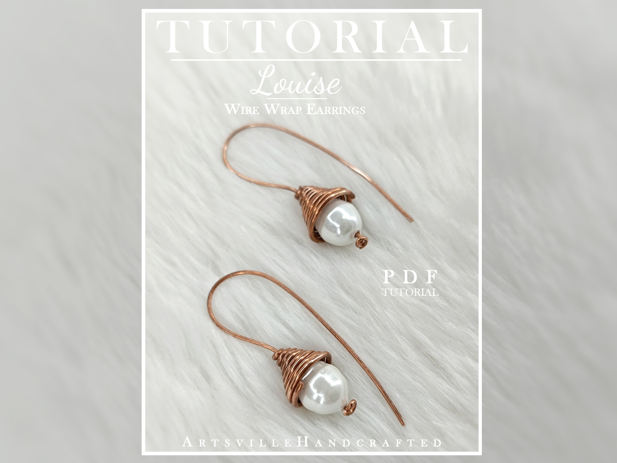 Easy Beaded Earrings Pattern: Wire Wrap Tutorial